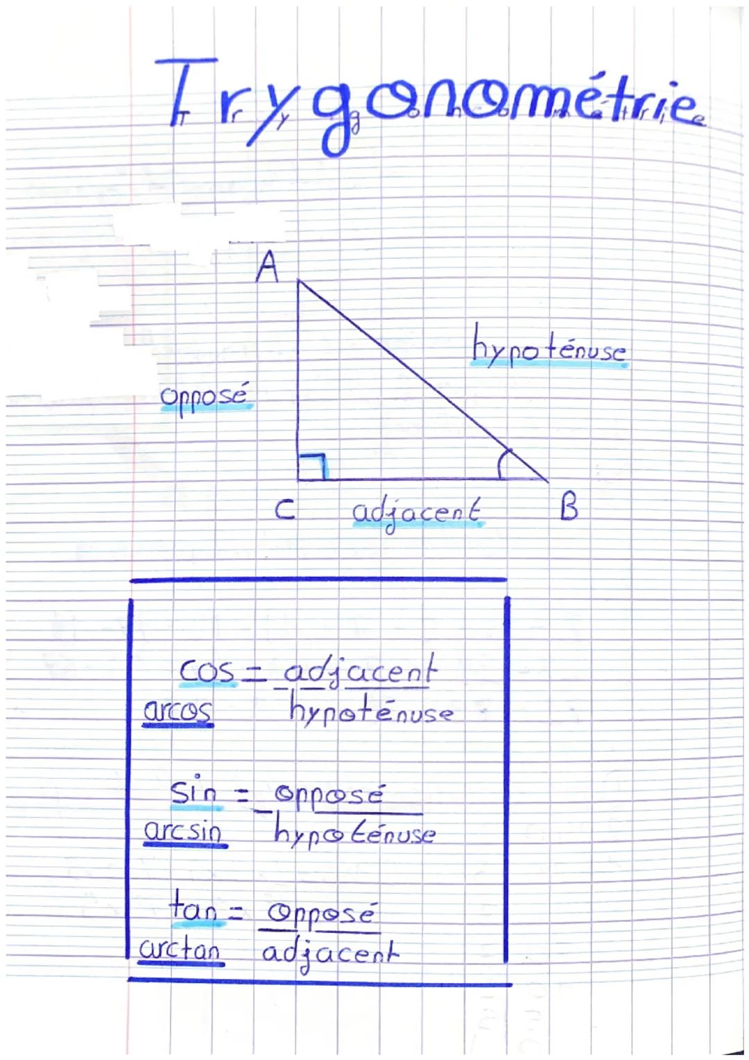 Math-Trygonométrie