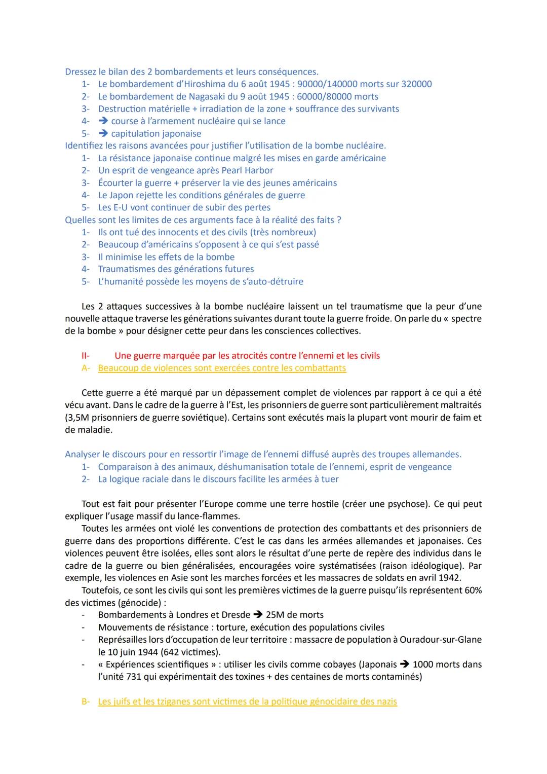 Thème 1- Fragilités des démocraties, totalitarismes et Seconde Guerre mondiale (1929-1945)
Chapitre 3 - La Seconde Guerre mondiale
Le 1er s
