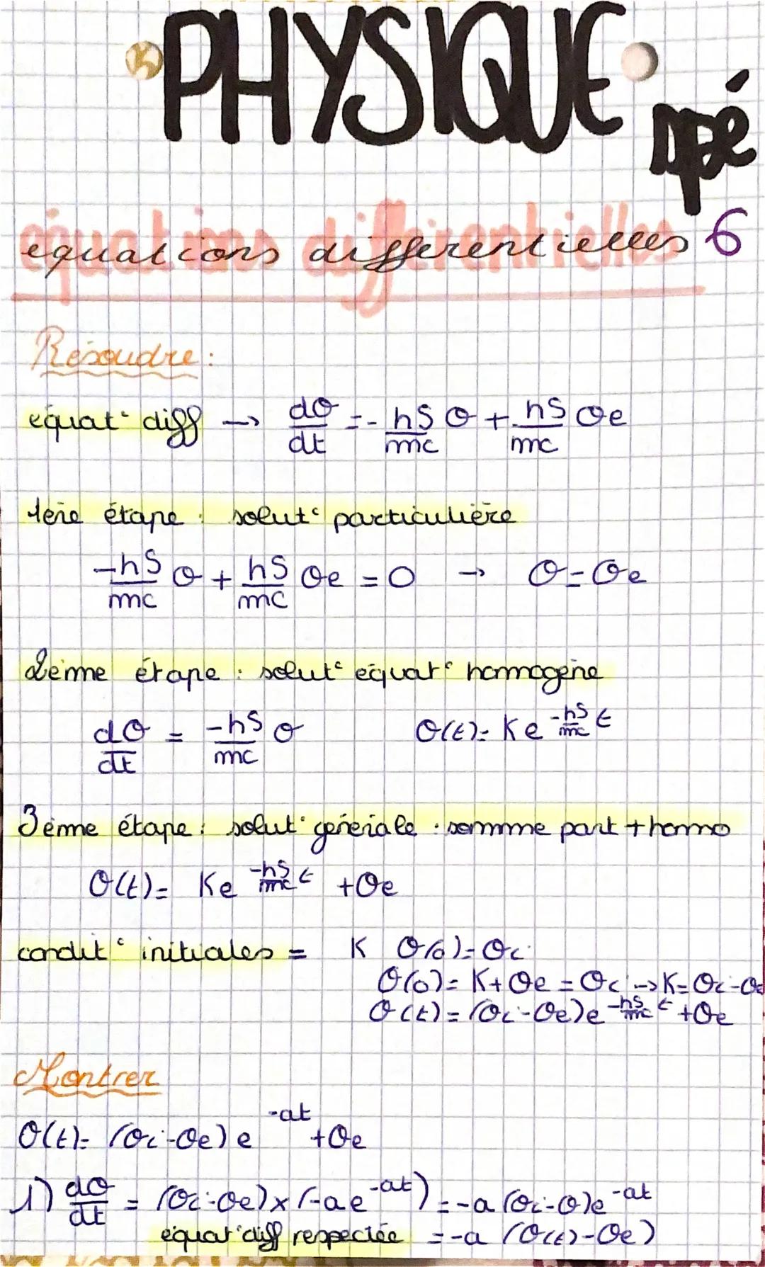 # PHYSIQUE
Transferts thermiques
spe
D'apres le ler puncipe de la Thermodynamique
$W=0$
$AU=Q+W$ ←ler prinape
$AU=Q$
$AU = ms x Csx \