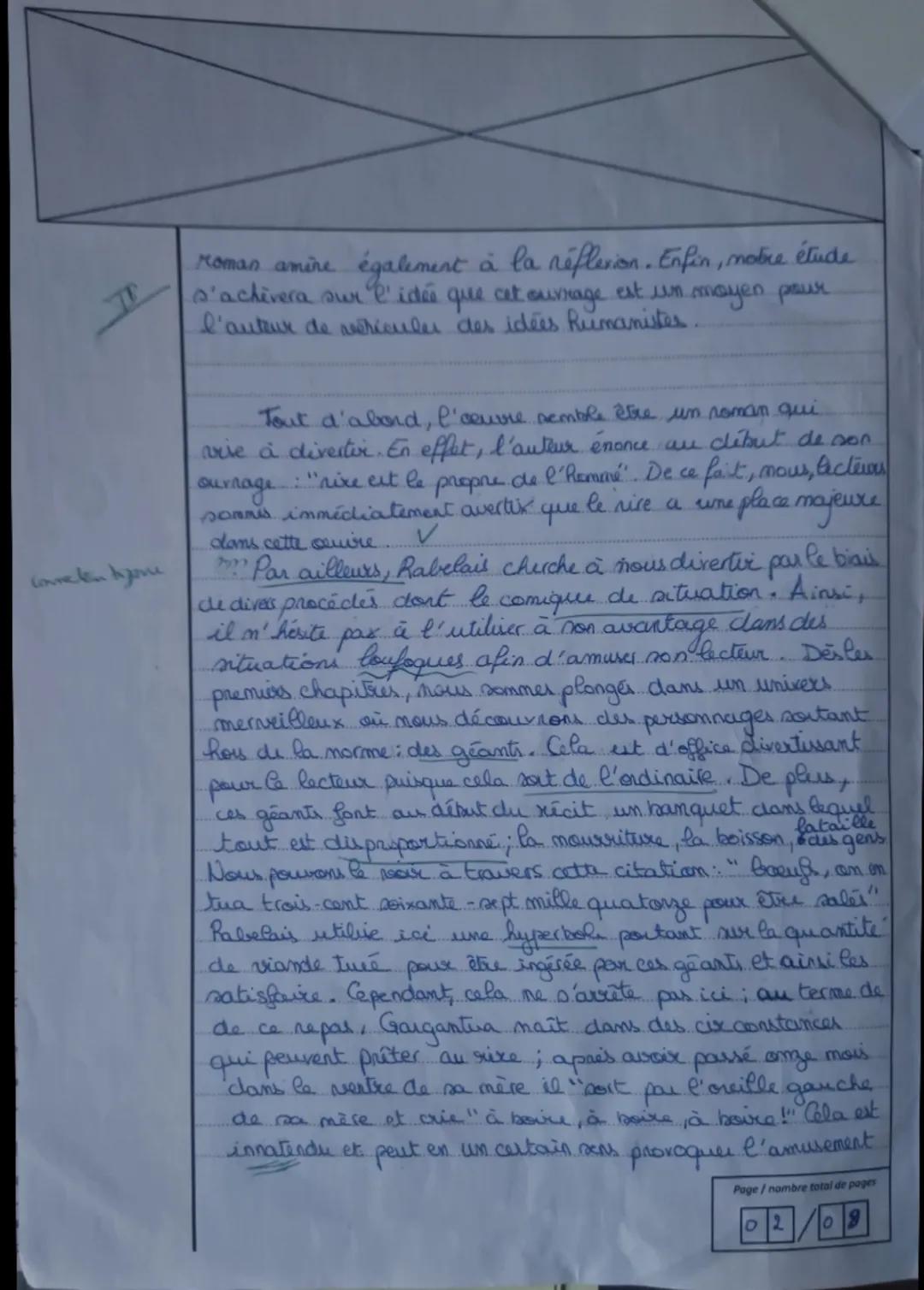 B- Dissertation (20 points)
Objet d'étude: La littérature d'idées du XVIème au XVIIIème siècle.
Vous traiterez le sujet de dissertation qui