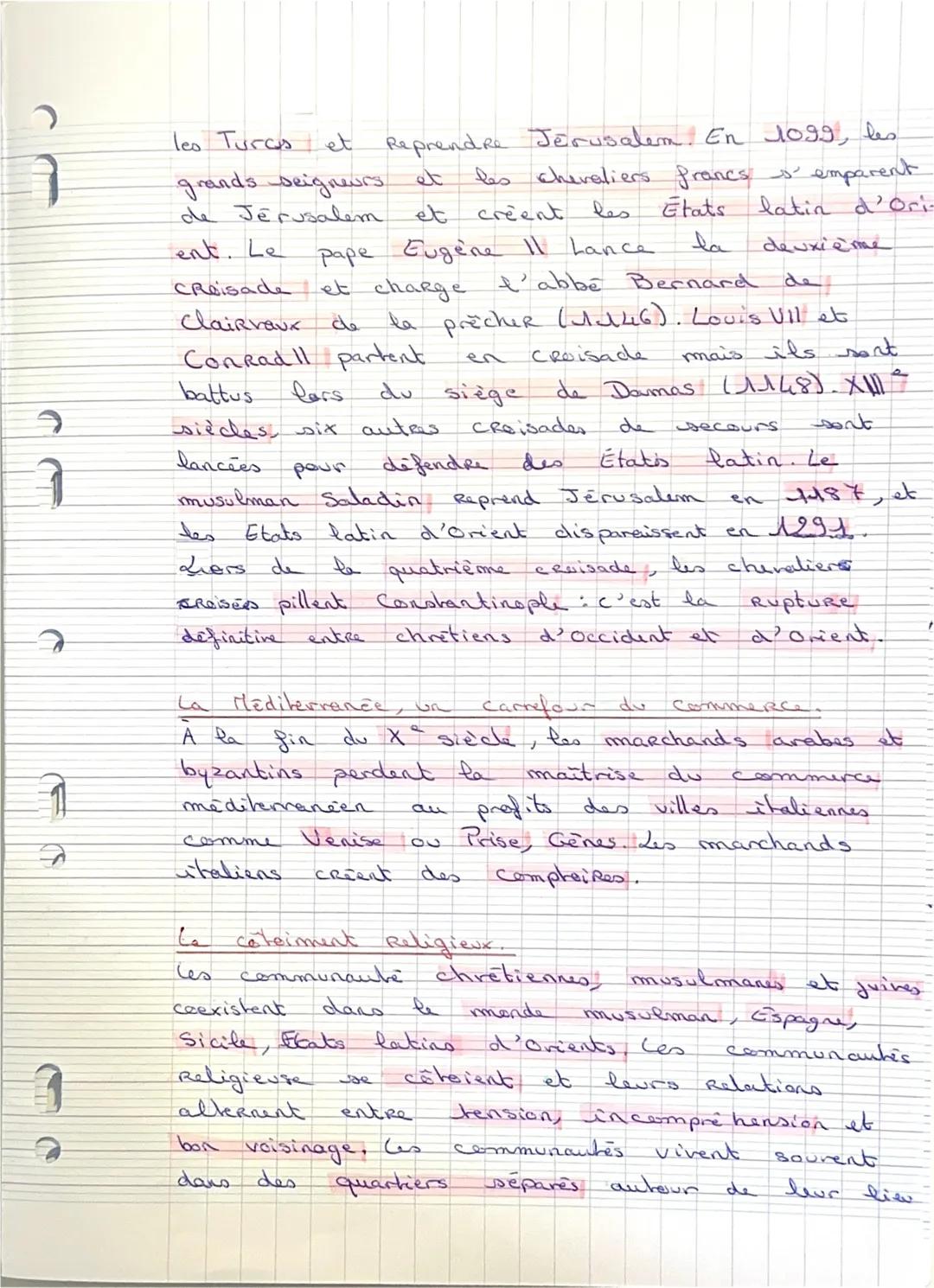# Programme
2nde
Histoire : fiche de révision.
Chapitre 1 : le monde Méditerranéen : empreintes
de l’antiquité et du Moyen-Age
Chapitre 2