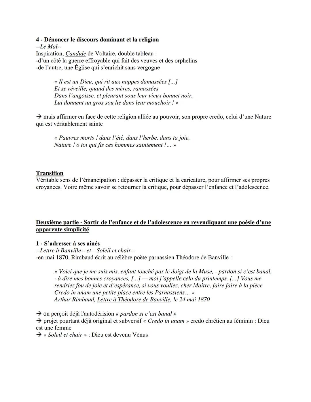 Rimbaud, Cahiers de Douai.
Dissertation - Créativité et émancipation
Introduction
Accroche
-mars 1870: Rimbaud a 15 ans
-l'un des premiers p