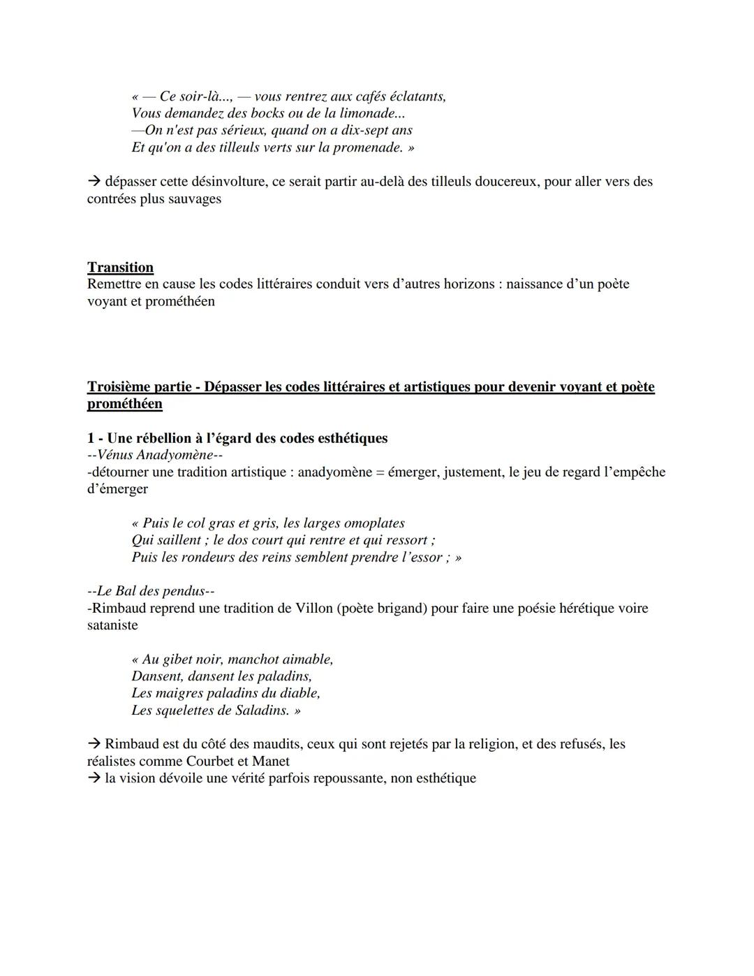 Rimbaud, Cahiers de Douai.
Dissertation - Créativité et émancipation
Introduction
Accroche
-mars 1870: Rimbaud a 15 ans
-l'un des premiers p