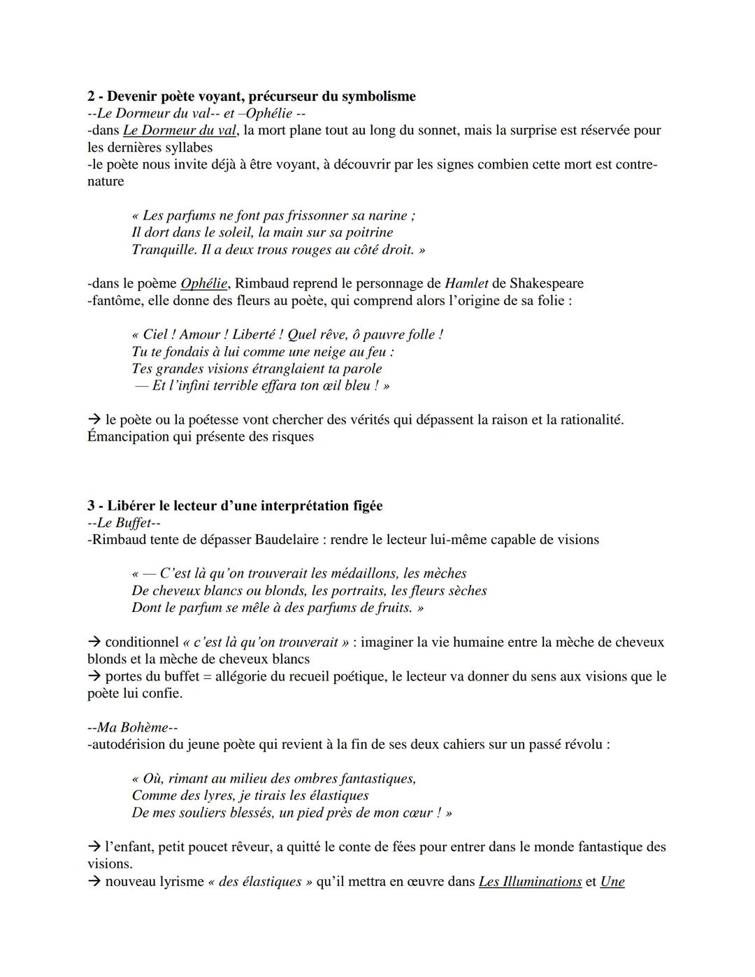 Rimbaud, Cahiers de Douai.
Dissertation - Créativité et émancipation
Introduction
Accroche
-mars 1870: Rimbaud a 15 ans
-l'un des premiers p