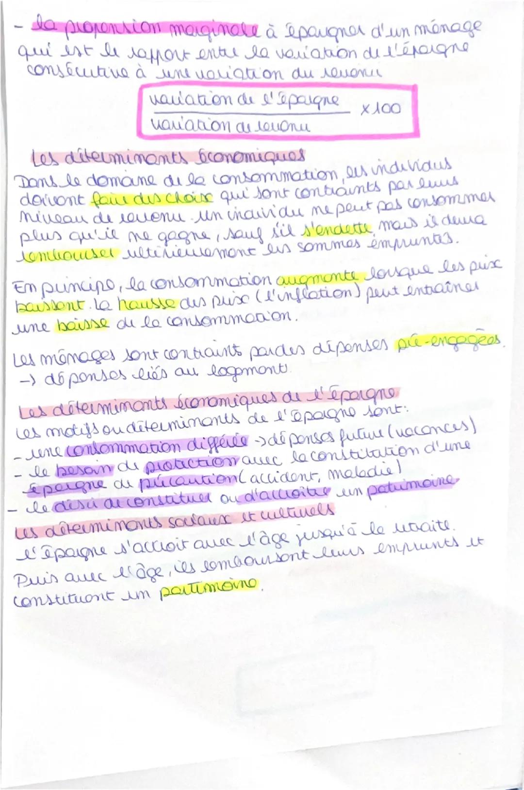 ELO
L'arbitrage entre consommation
et épargne
Le revenu disponible des ménagel covespond au revenu apές
impôts es prestations sociales, qu