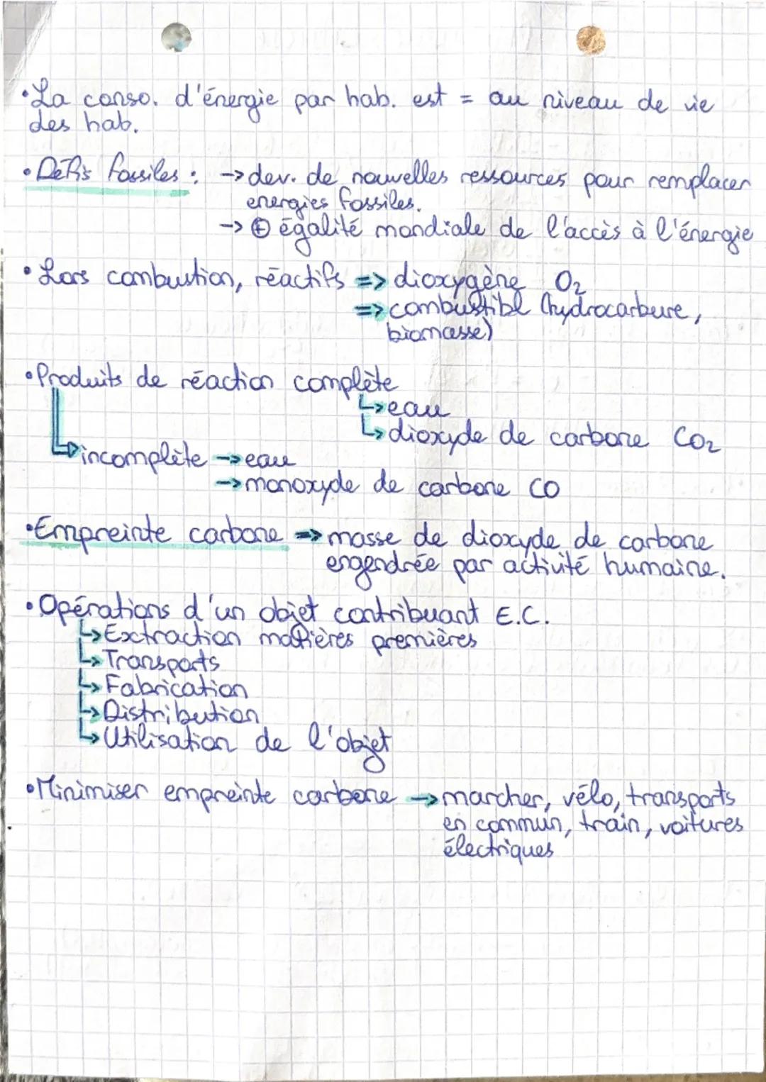 --- OCR Start ---
PHYSIQUE-CHIMIE
>CHAPITRE 1: ENERGIE, CHOIX DE DÉVELOPPEMENT ET FUTUR CLIMATIQ
•Conversions: -1kWh => 3,60x10<sup>6</sup>s