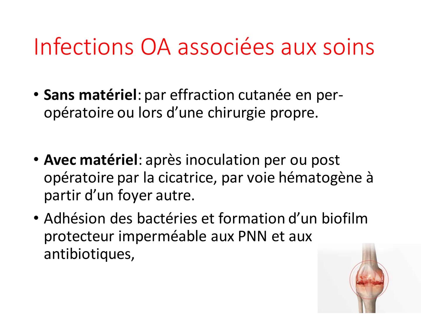 Infections
Ostéoarticulaires
Ostéite et ostéomyélite Définition et épidémiologie
• Une infection ostéo-articulaire est une infection à
bacté