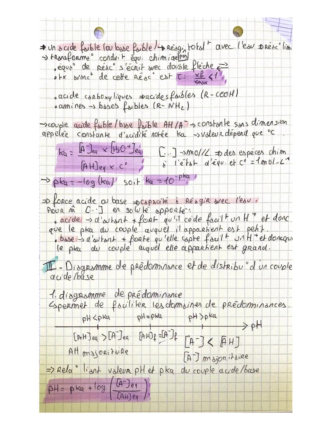 •CHIMIE O
6-comparer la force des acides et des bases.
I-Le produit ionique de l'edu
eau 2 couples: $H_2O/HO^-$
ou basique......
et $H_