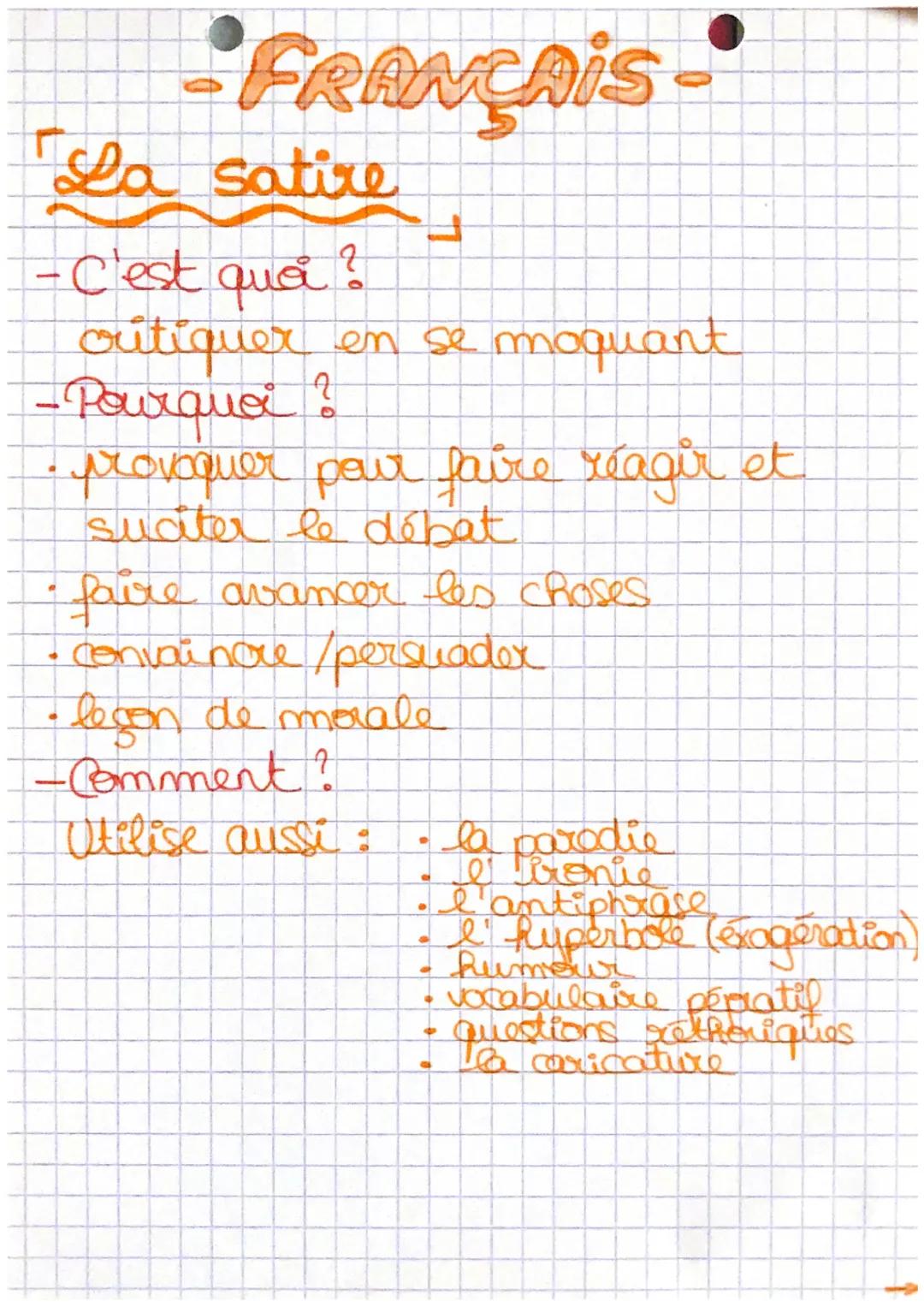 FRANÇAIS-
La satire
-Cet quả.
ortiquer en se moquant
- Pourquoi ?
L
• provoquer pour faire réagir et
suciter le débat
faire avancer les chos