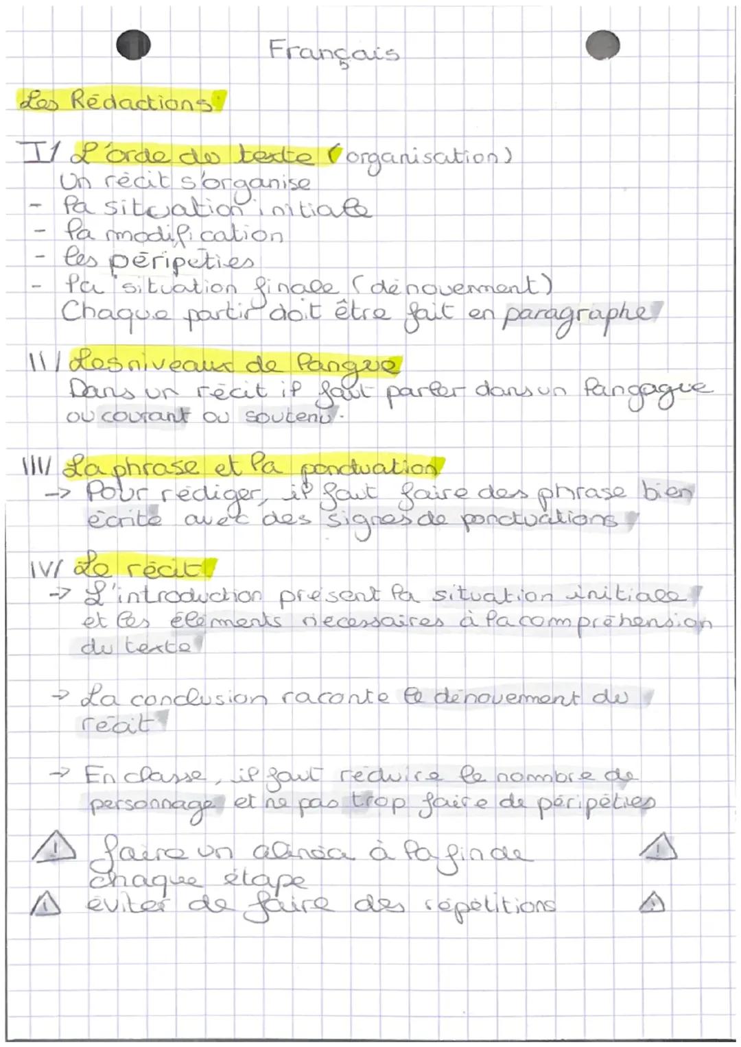 Français
Les Rédactions
I1 L'orde do texte (organisation)
-
-
-
Un récit s'organise
Pa situation initiate
Pa modification
les peripeties
Pa