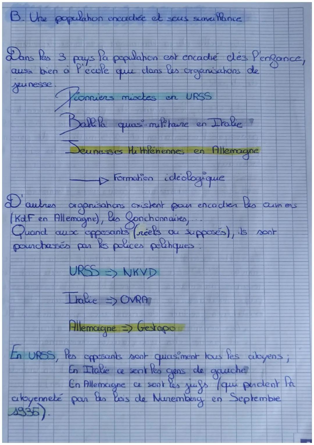 CHAPTRC 2
Les requires totaluloures
Total = lous les pouvoirs
totalitate - Lenine, Stalin Hitler => volonté de nace ), regenerer
dictature &