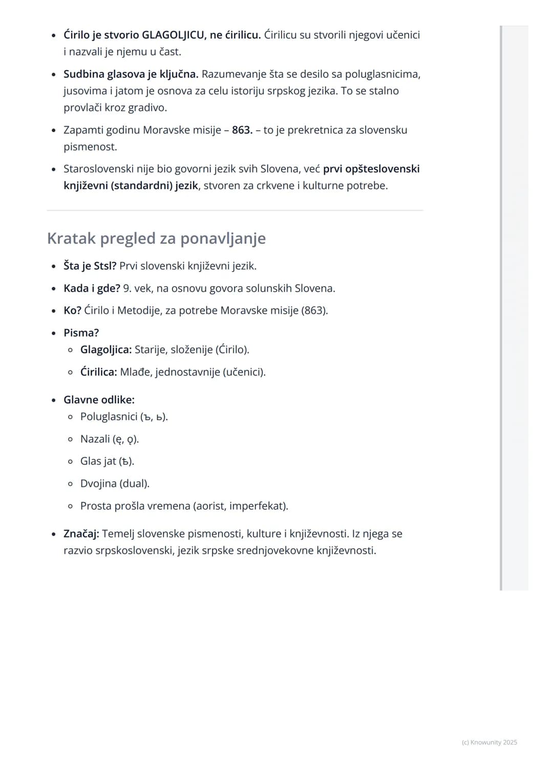 # Staroslovenski jezik i njegov
značaj
Uvod i opšti značaj
Staroslovenski jezik je prvi književni jezik svih Slovena. Nastao je u drugoj
p