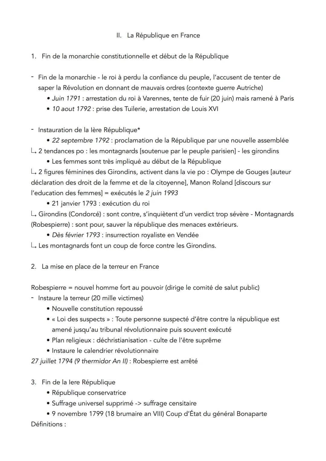 <h2>Point de départ de la Révolution</h2>
<p>La Révolution française et l'Empire ont marqué une période importante de l'histoire de la Fran