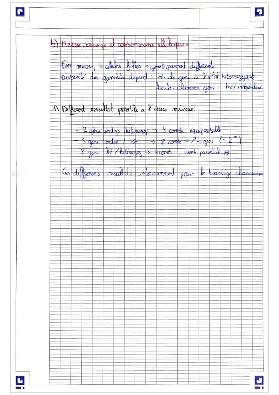 La reproduction sexuée contribue aux brassages du
génomes de chaque génération ?
# I- Fécondation et brassage génétique
Contribue brassage