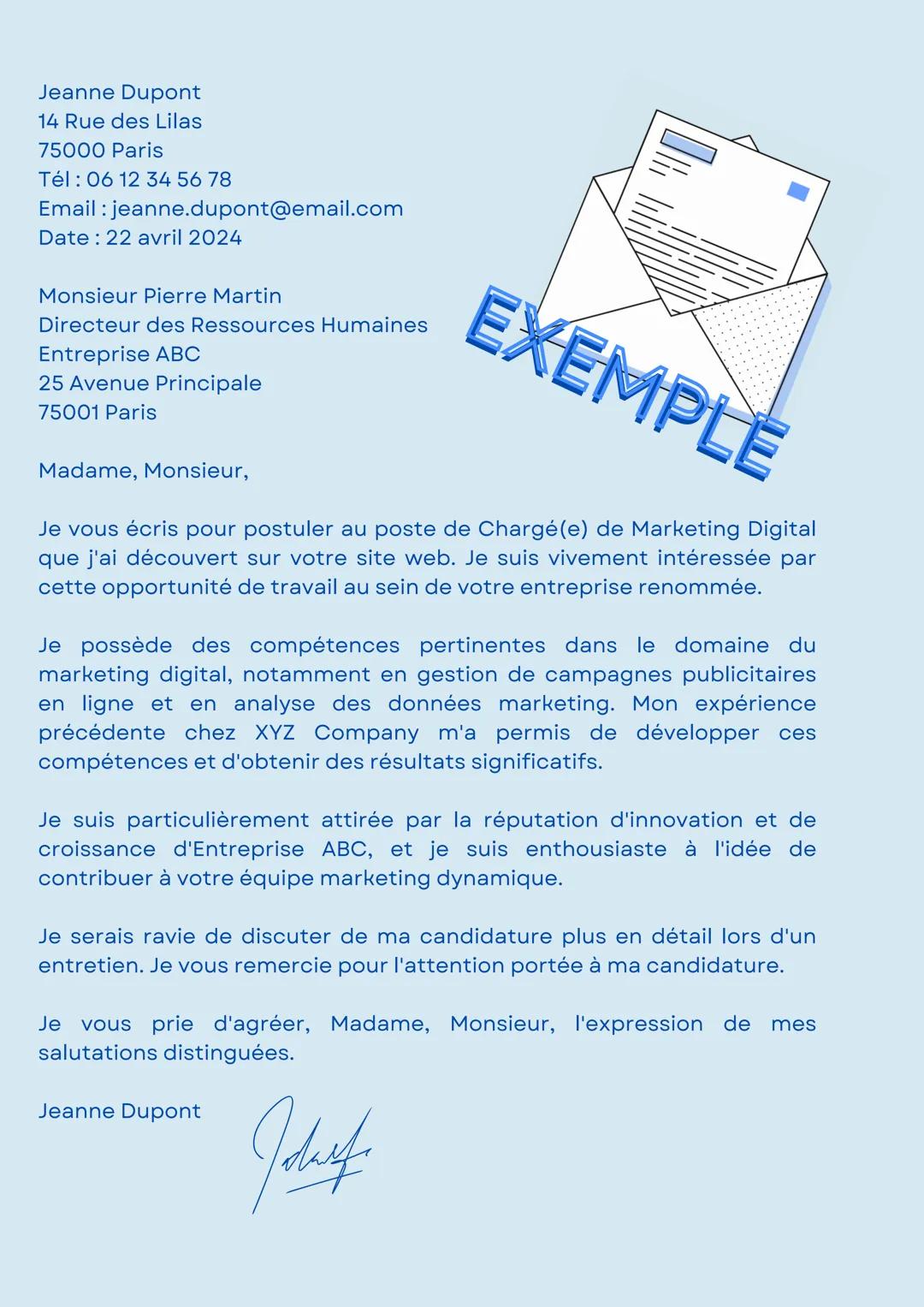 # Réussir sa lettre de motivation
avec alyssia_study
étape 1
En entête:
Ajoutez vos
coordonnées
(nom, adresse,
numéro de
téléphone, e-mail