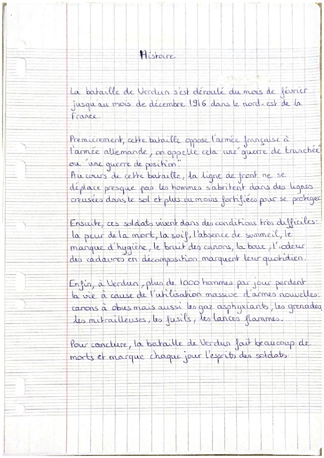 La bataille de Verdun