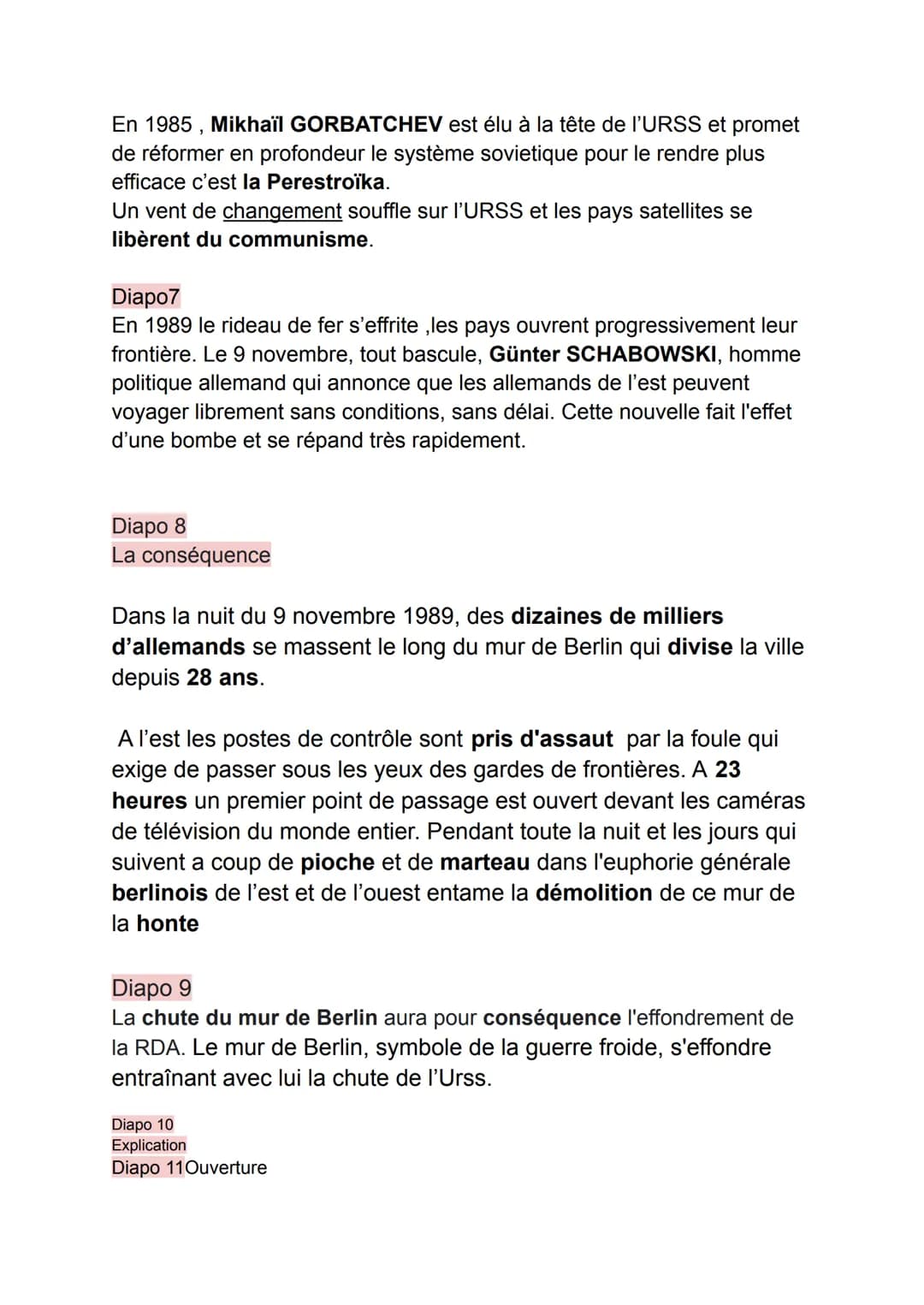 # Diapo 1
## Plan
# DIAPO N°2
## QUAND ET POURQUOI CE MUR?
Au lendemain de la seconde guerre mondiale, l'Allemagne et sa capitale sont divis