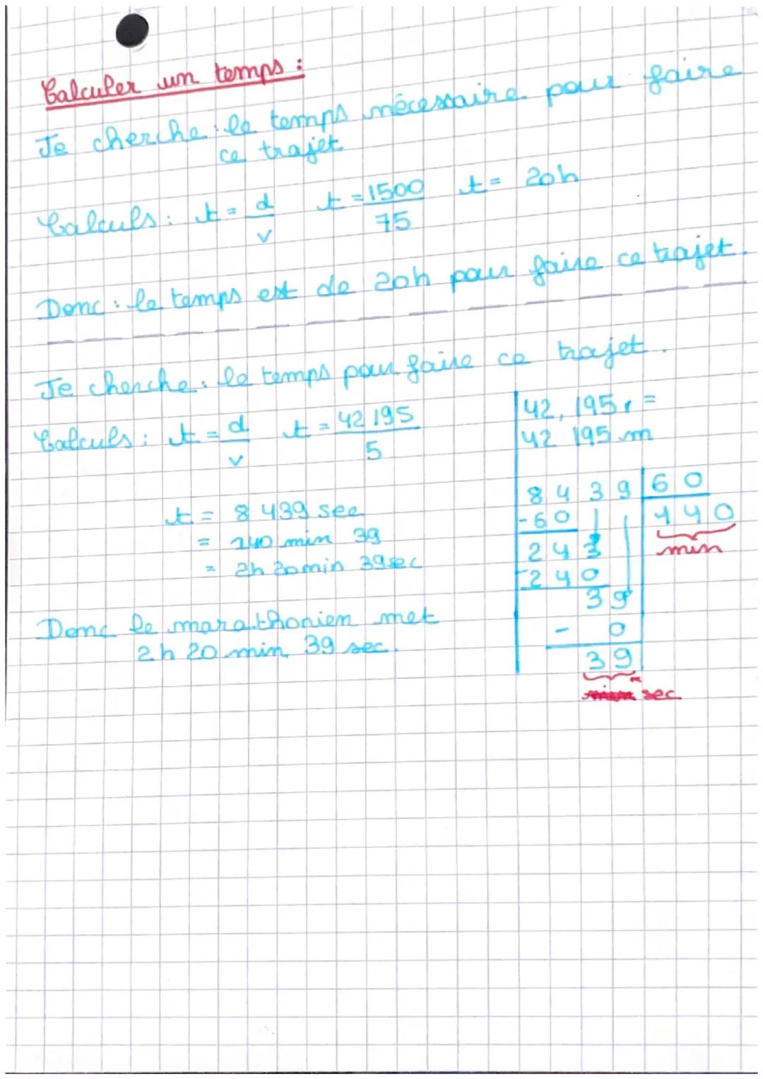 ID
EPREUVES COMMUNES
LA VITESSE
d
E
d
d=vxt
t=
87
d
Vxt
Calculer la vitesse
Je cherche : la vitesse moyenne de la
Nature
Calculs: v= d
120
上