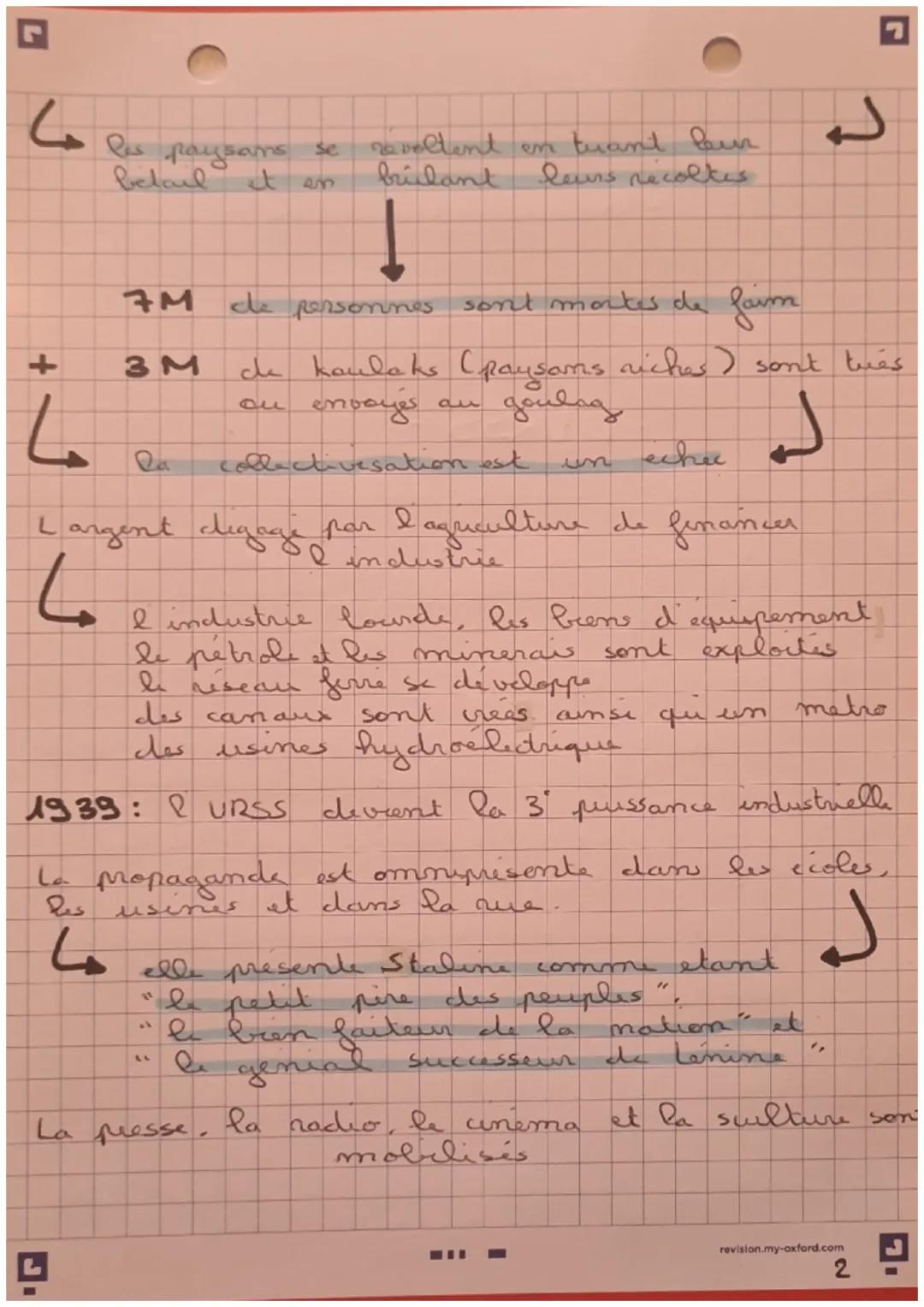 histoire
Experiences totalitaires
1919-1939
-
LURSS
->
.
Lenine et les bolcheviks installent le commun
1922: I reent
un etat fideral
momme U