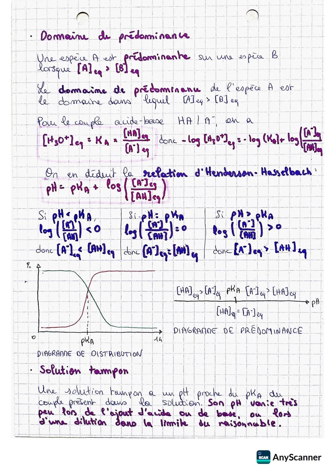 On distingue 2 types de transformations acide-
base !
+ les réactions totales où le reactif limitant à
entièrement été consommé. On a alors:
