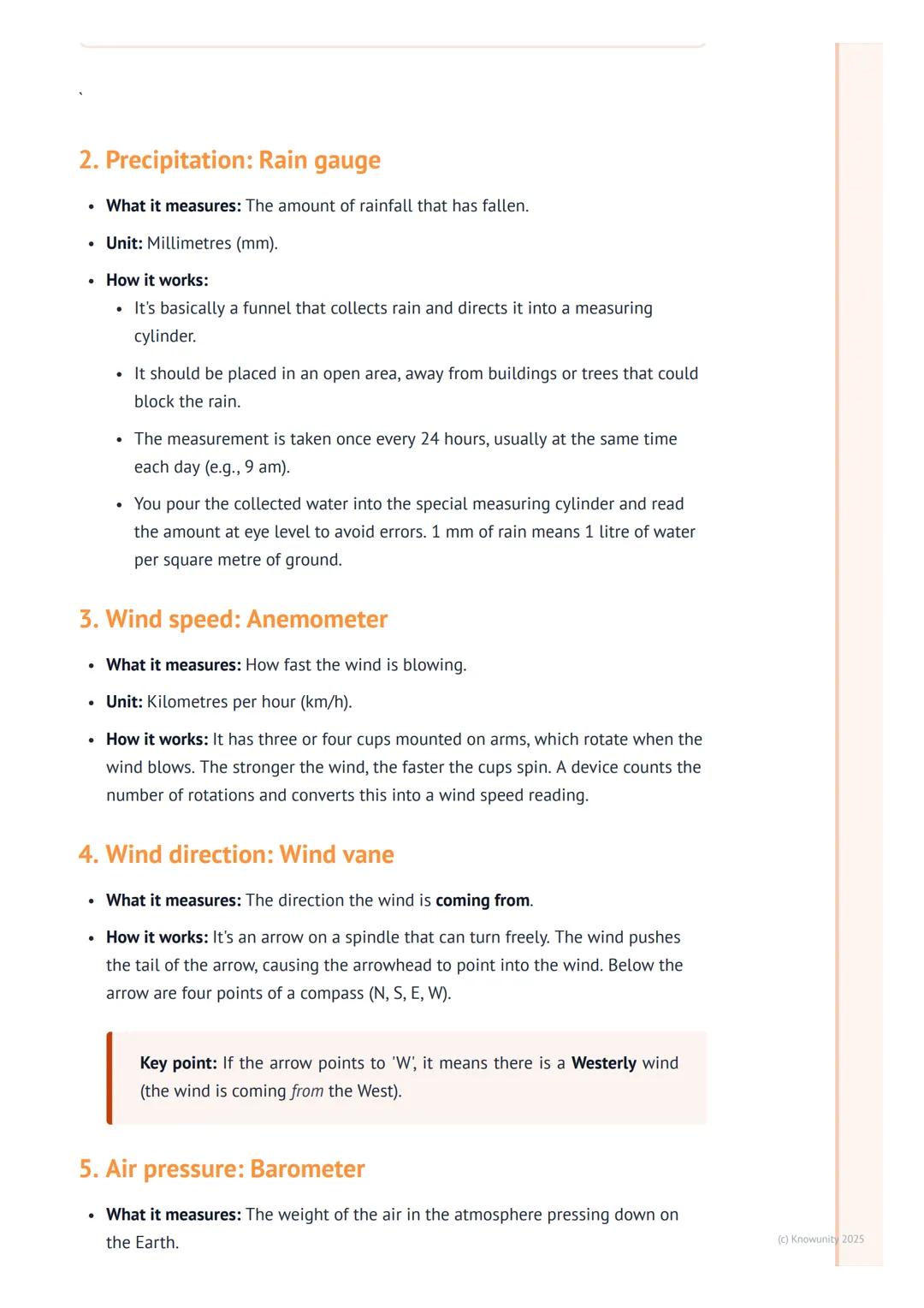 # Measuring Weather
## Introduction to measuring weather
To understand and predict the weather, we need to be able to measure it accuratel