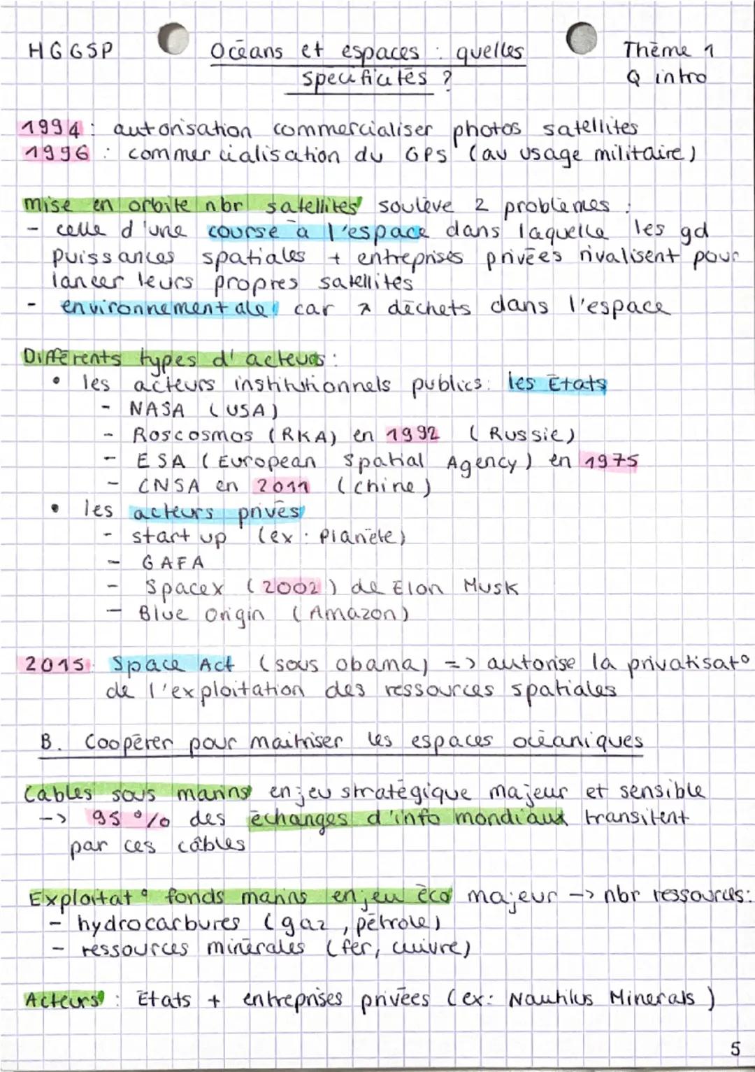 --- OCR Start ---
HOGSP
Oceans et espaces quelles
specificites?
Theme 1
QIntro
Qintro Comment les puissances utilisent - elles la projecto
m