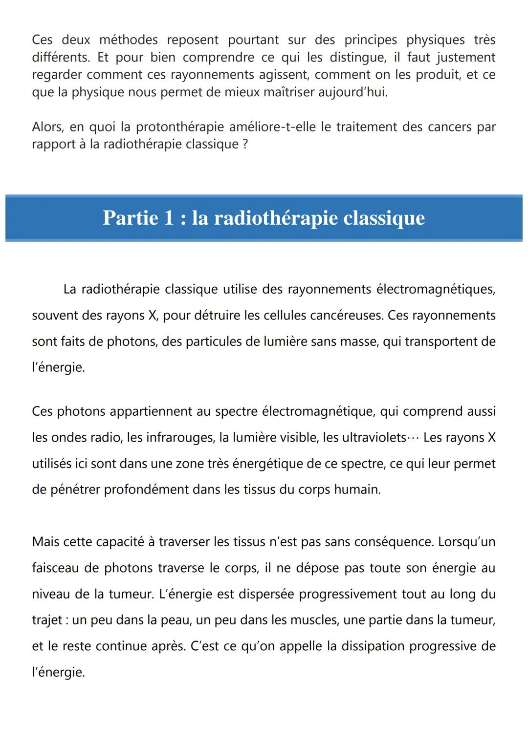 Oral physique-chimie
En quoi la protonthérapie améliore-t-elle le traitement des
cancers par apport à la radiothérapie ?
• Introduction
• Pa