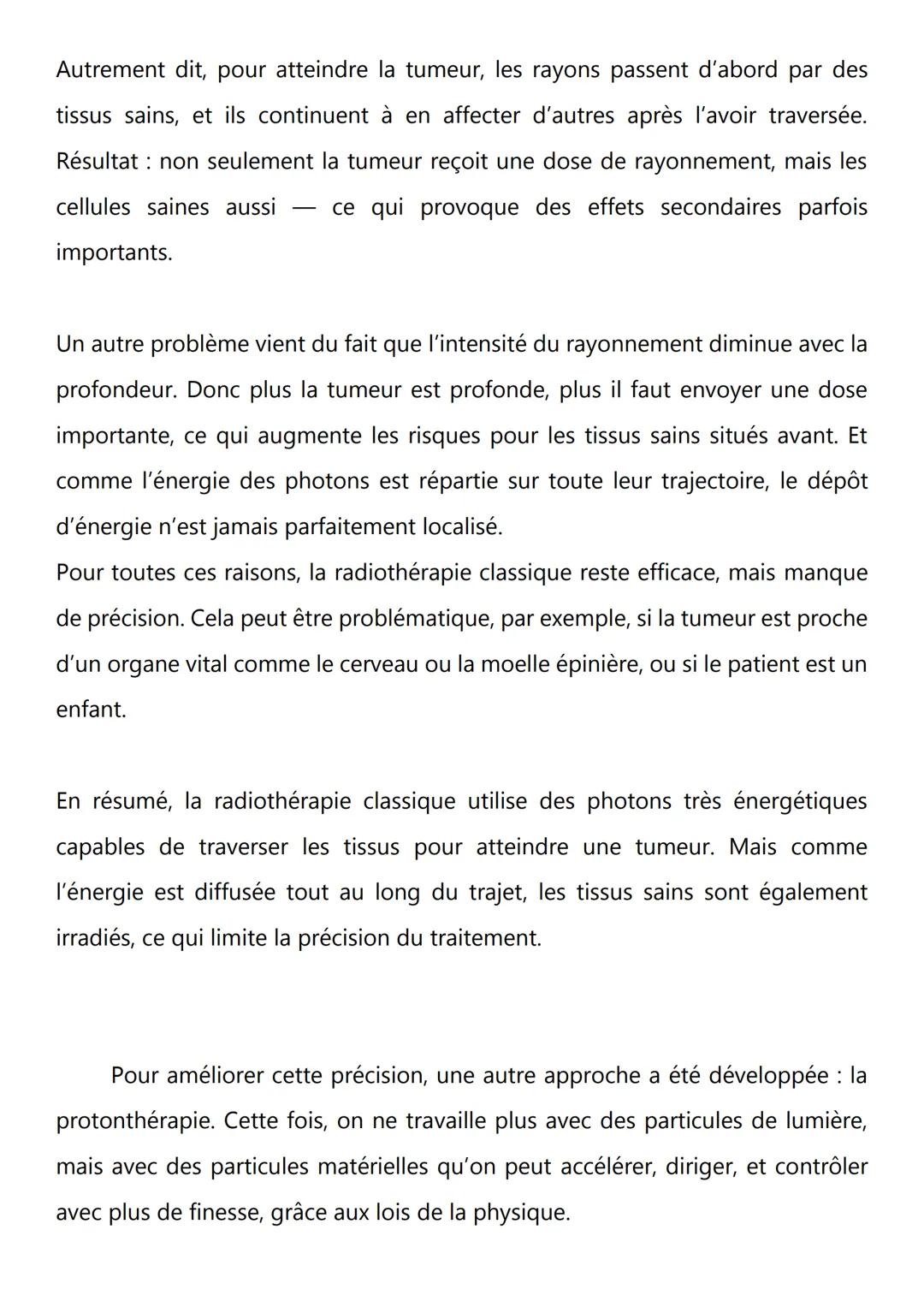 Oral physique-chimie
En quoi la protonthérapie améliore-t-elle le traitement des
cancers par apport à la radiothérapie ?
• Introduction
• Pa