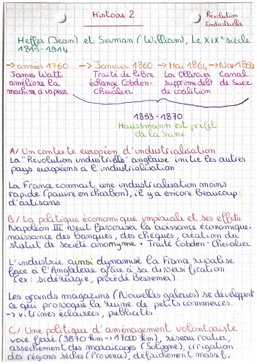 Histov 2
->ammées 1760
James Watt
améliore la
machine à vapeur
Revolution
Industrielle
3
J
Heffer (Jean) et Serman (William), Lexix siècle.