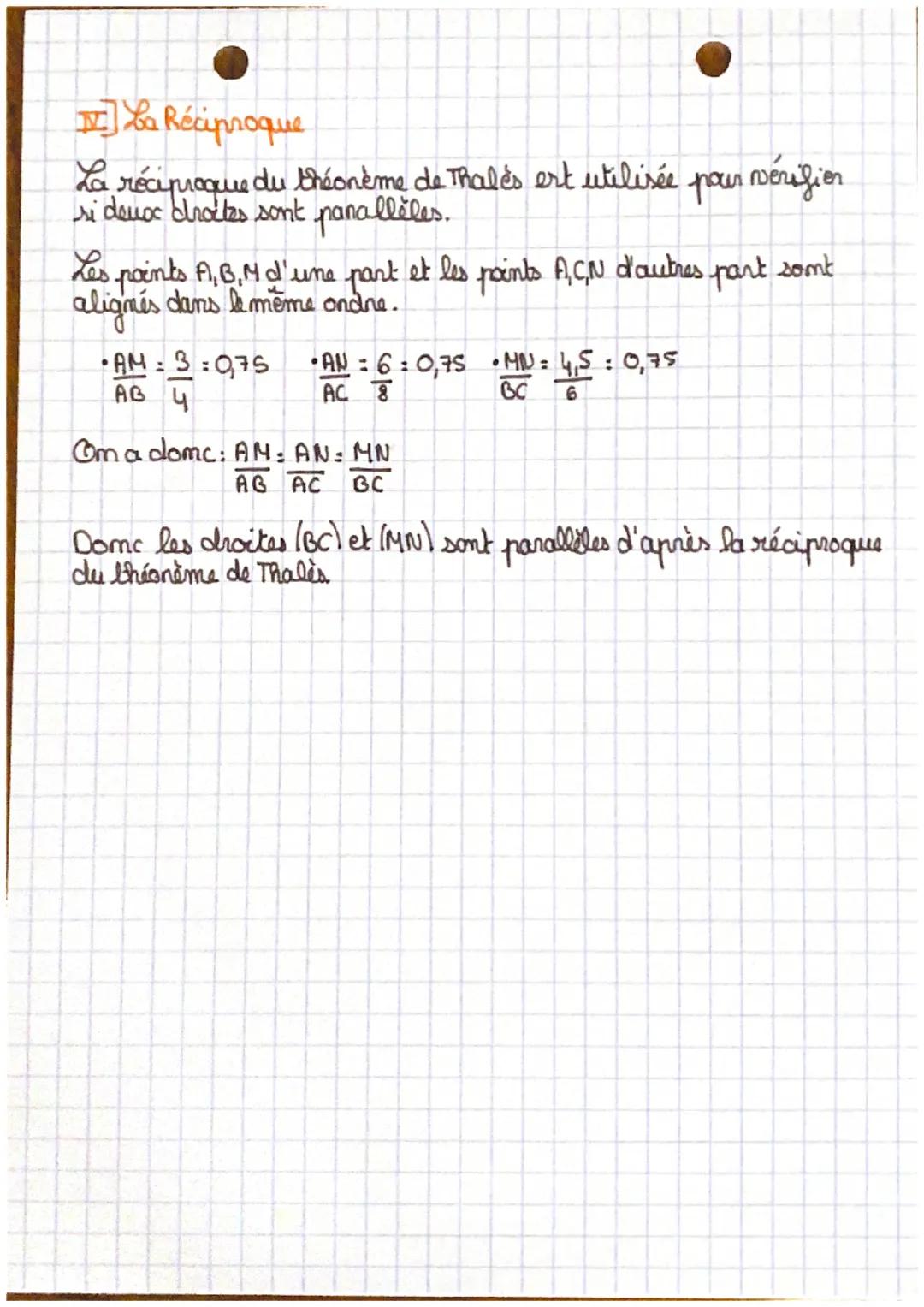 H9
Théonome de Thalis
Théarmome
Le théorème de Thalis sort a calailer de longueurs, on l'utilise s'il
ya
ceux triangles et deux droites para