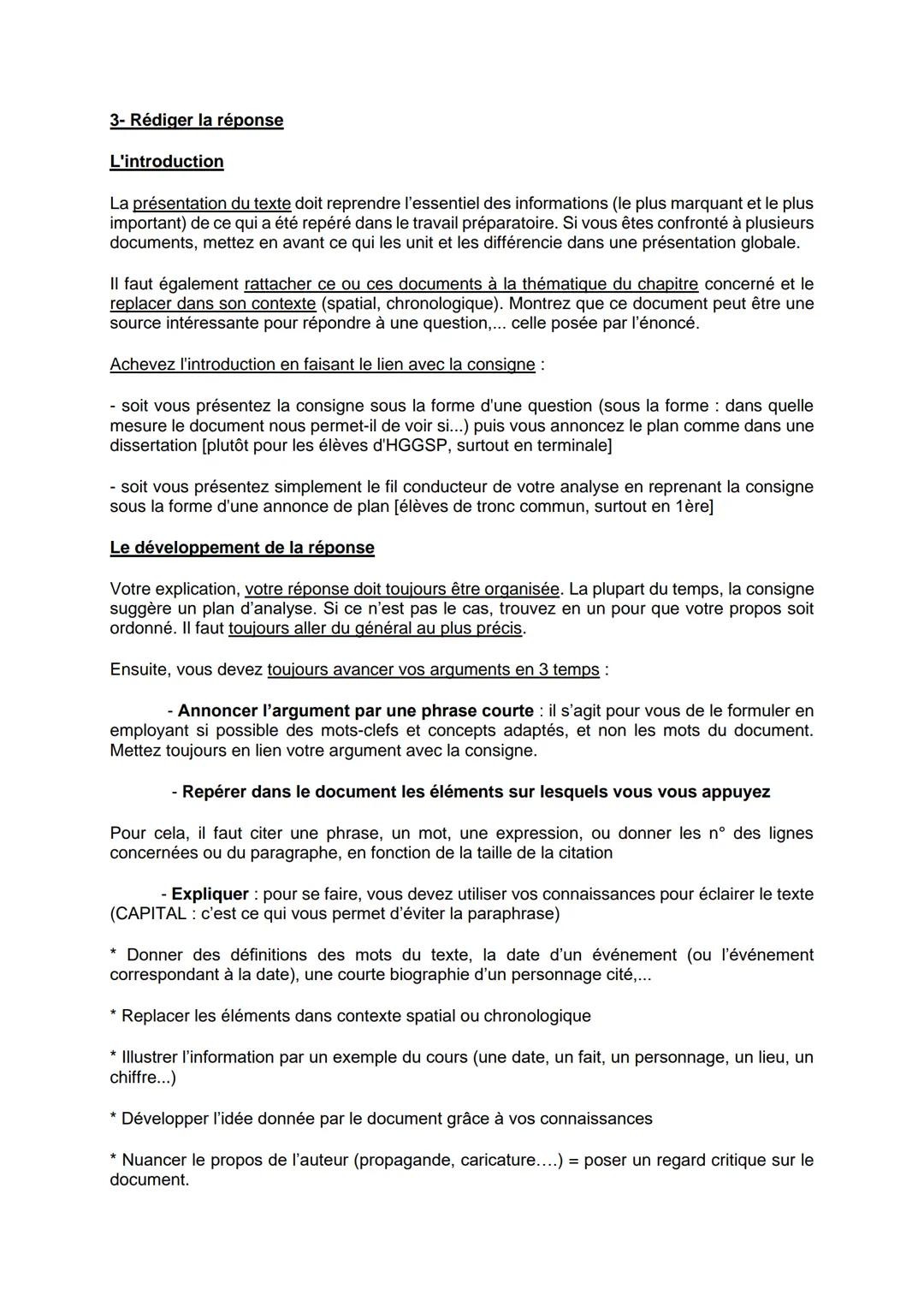ANALYSER UN TEXTE
1 -Travail préparatoire
- Lire ou observer une 1ère fois le document pour s'en imprégner.
Pour un texte, numéroter les lig