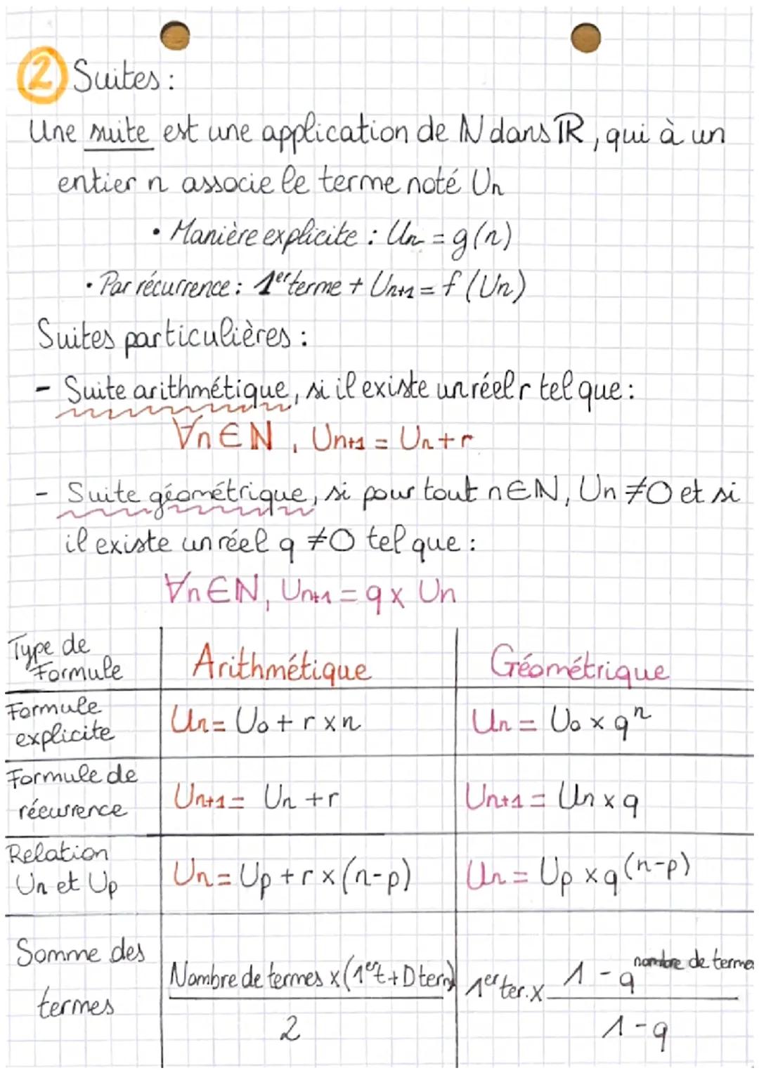 Chapitre 1.• Maths..
Récurrence:
Objectif du raisonnement par réccurence :
LDémontrer qu'une propriété faisant intervenir des entiers nature