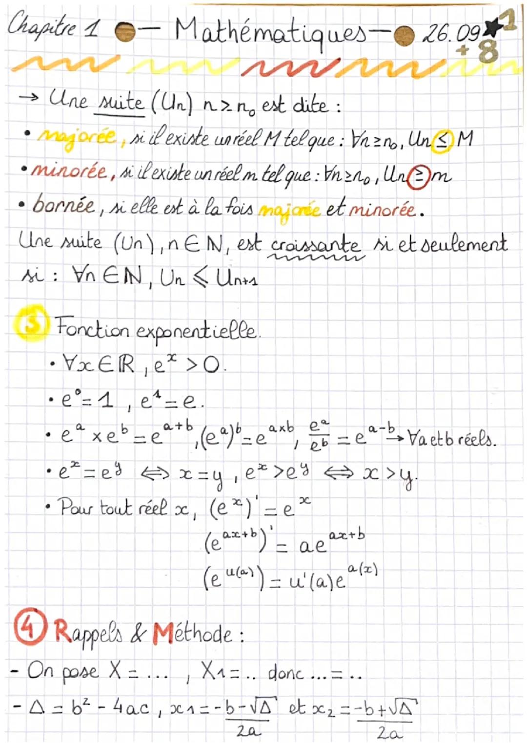 Chapitre 1.• Maths..
Récurrence:
Objectif du raisonnement par réccurence :
LDémontrer qu'une propriété faisant intervenir des entiers nature