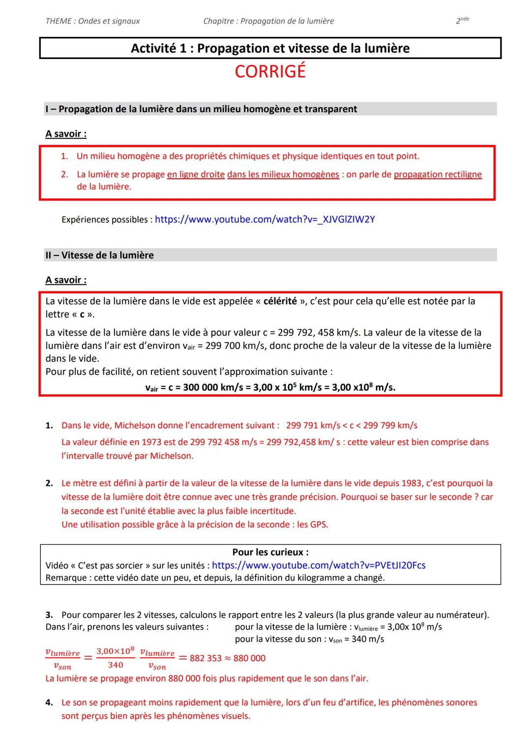 --- OCR Start ---
THEME: Ondes et signaux
Chapitre: Propagation de la lumière
Activité 2: Lois de la réflexion et de la réfraction de la lum