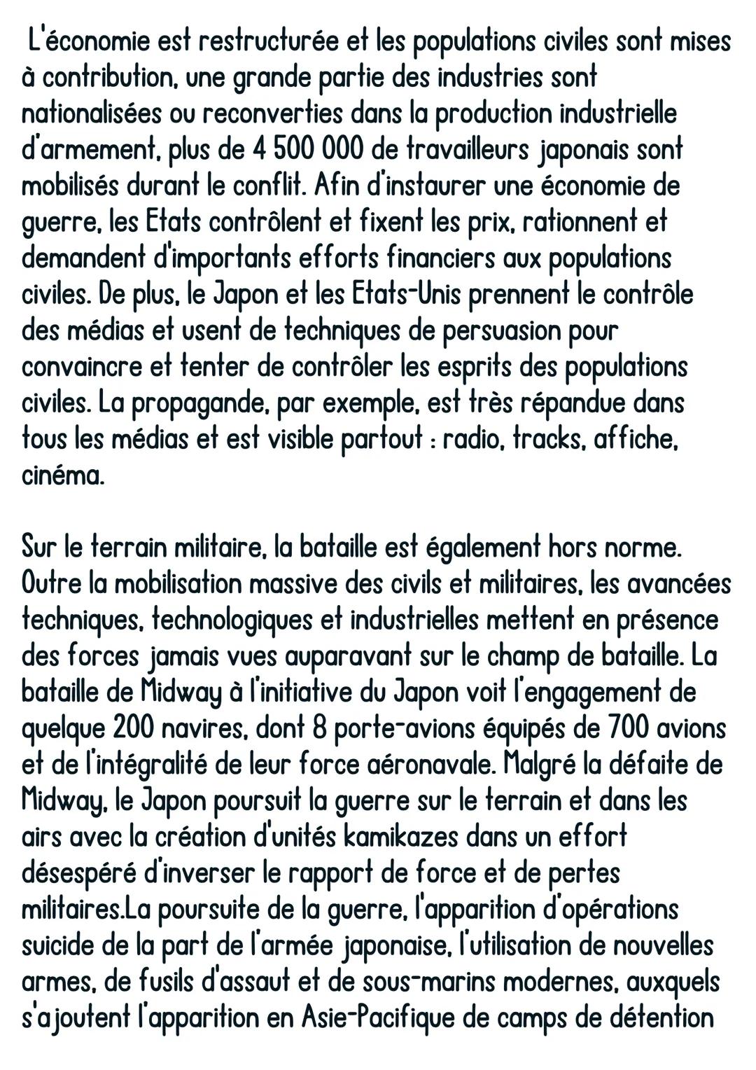 DVP
@avoirsonbrevet
la guerre du Pacifique
Dans un développement construit d'une vingtaine de lignes,
montrez que la guerre du Pacifique es