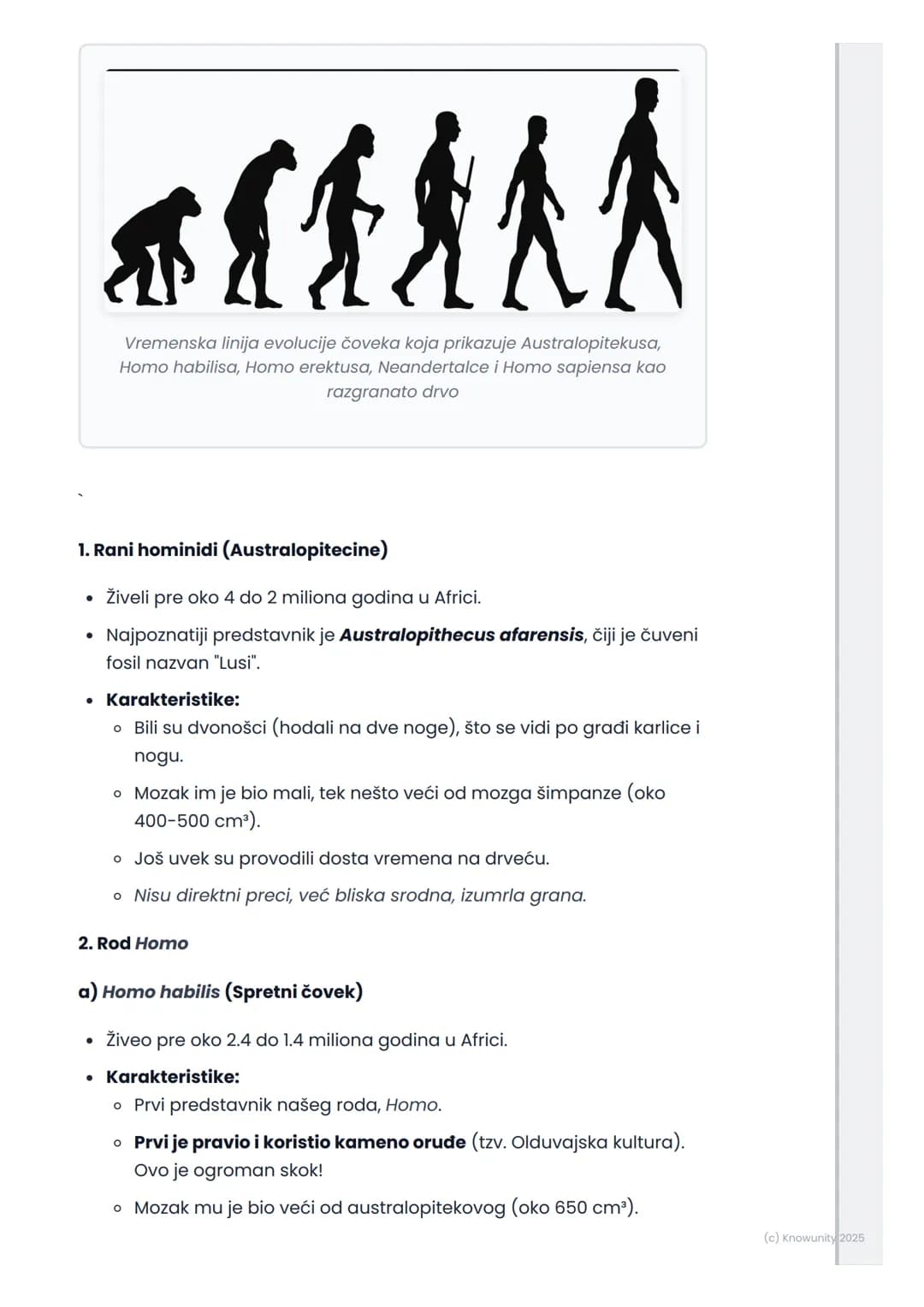 # Evolucija čoveka
## Uvod i mesto čoveka u prirodi
Evolucija čoveka je proces koji objašnjava kako se naša vrsta, Homo
sapiens, razvila o