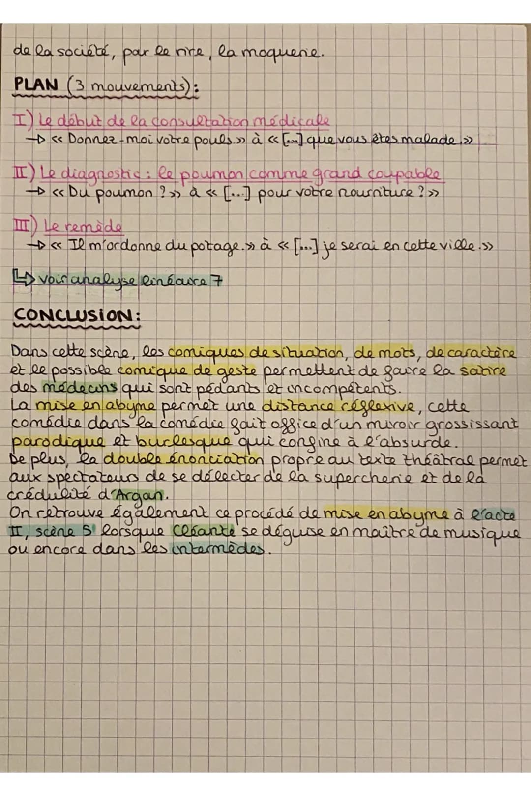 A.Ln°7
Acte III, scène 10
Molière
(1673)
- Molière: grand dramaturge français du XVIIe s. (1622-1673).
↳ voir A.L n°6
## INTRODUCTION:
L'ex