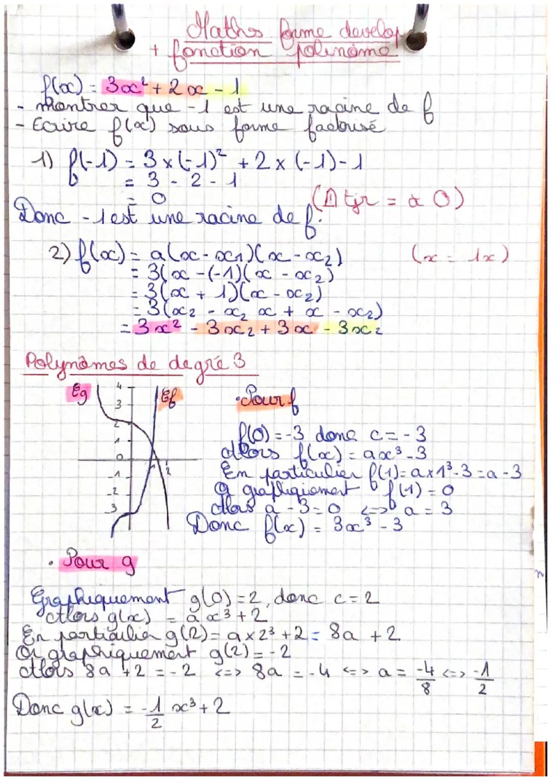 # FONCTION POLYNÔMES
exemples.
a) flox) = 3 och
ox
8
0
0310
02
de
U
b) g(x)=-0,5x²-2,5
x
de
6
81
0
100
a:-0,540
25
U
c) f