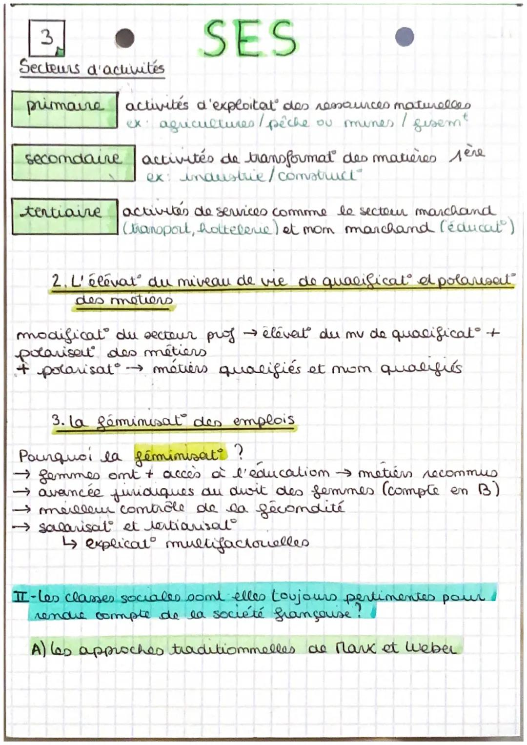 ^
SES
Comment est structurée la société francaise ?
espace social: façom de représenter le monde social dans
lequel les individus se situent