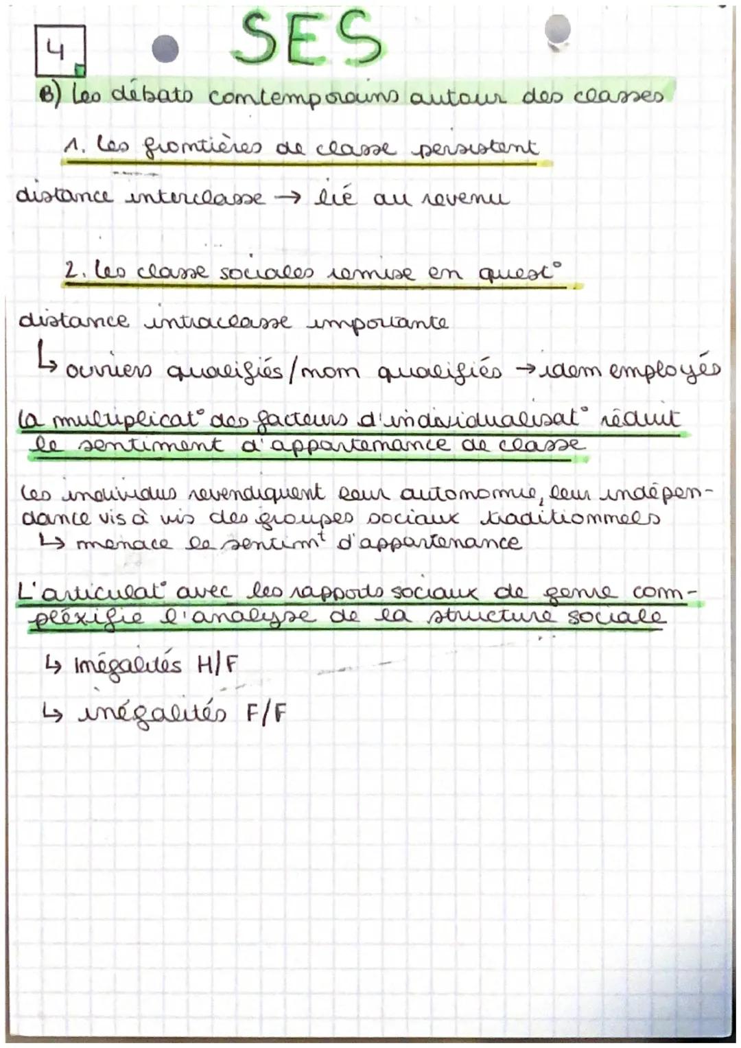 ^
SES
Comment est structurée la société francaise ?
espace social: façom de représenter le monde social dans
lequel les individus se situent