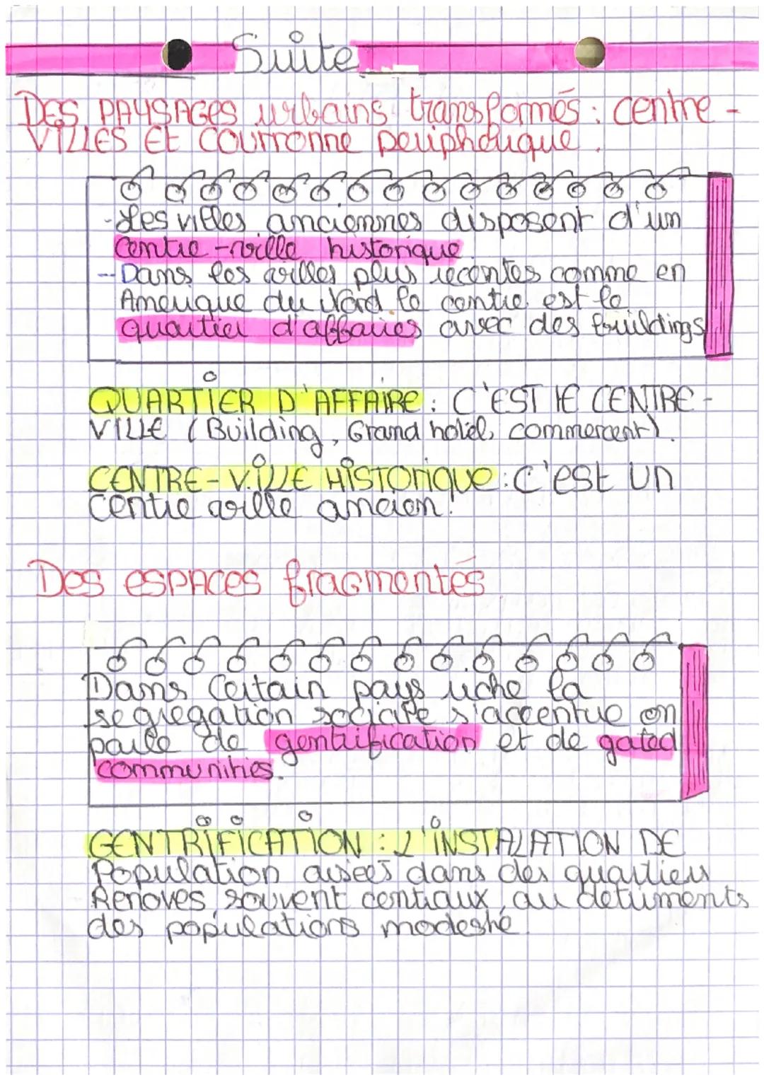 # Geographie
# Mondialisation et urbanisation vont de pair
- des pays développe la population est ancienne et stable à 80%.
- les pays en
