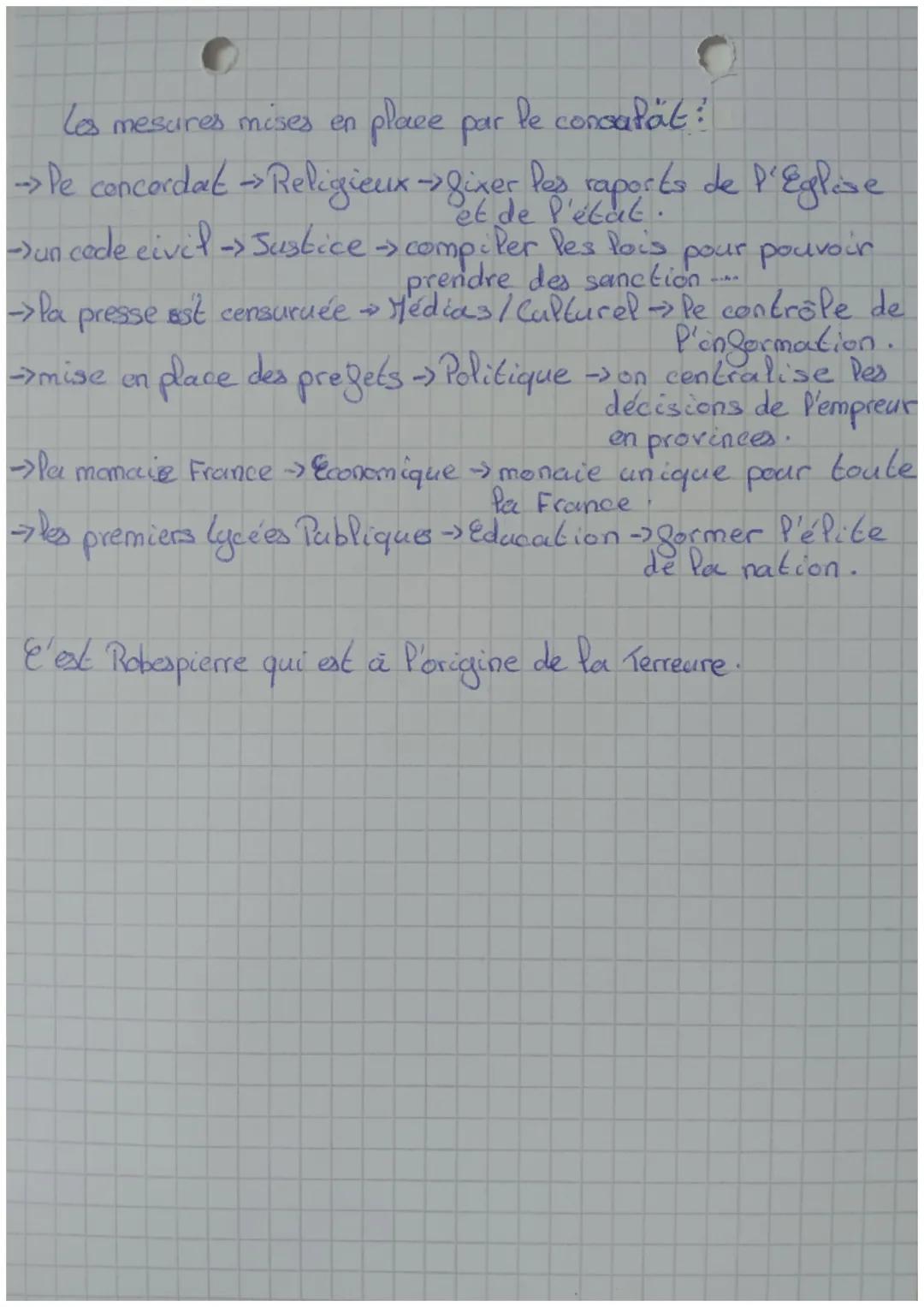 4
histoire
# LA REVOLUTION FRANCAISE
## ET L' EMPIRE
Les états generaux: une assemblée convoquée par le roi, qui
reunit les representent