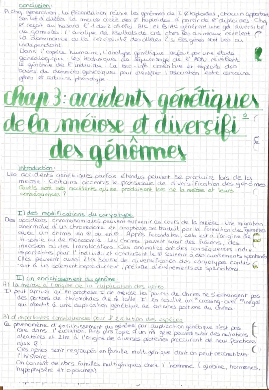 1ERE PARTIE GÉNÉTIQUE ETEVO
introduction!
Les mécanismes gemetiques qui reagissent le monde vivant jouent um grand
role dans l' evolution Le