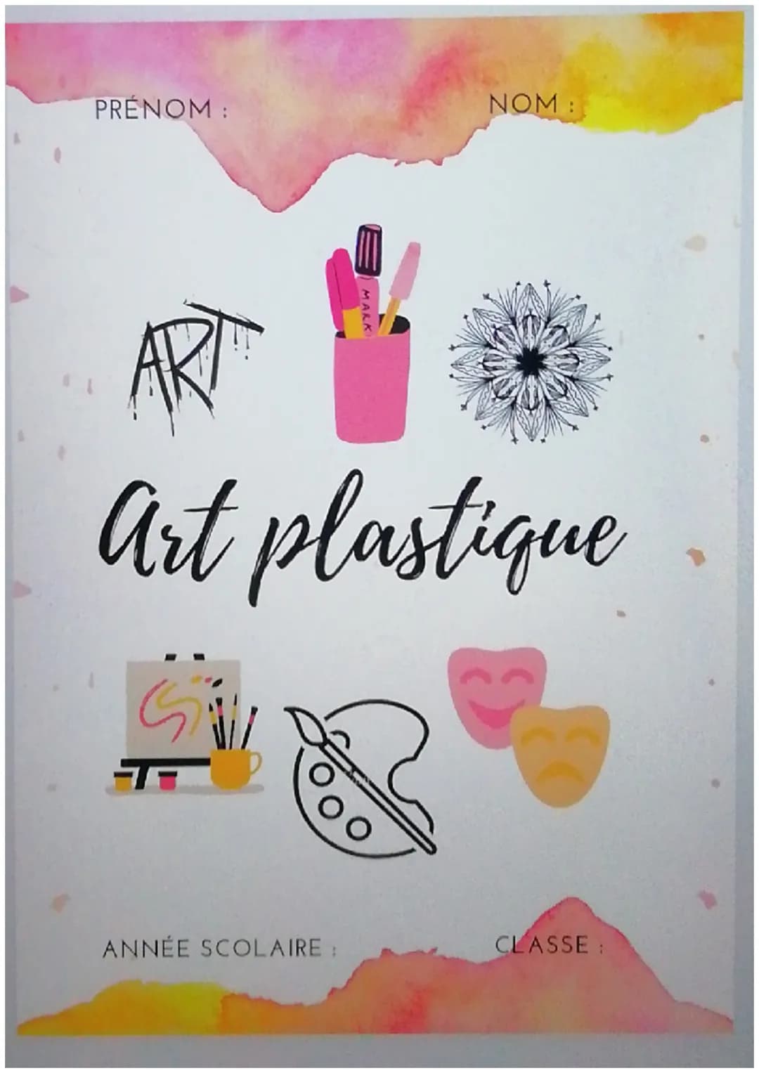 Super idée pour
des pages de
garde ! PRÉNOM :
NOM :
A B C
Français
ANNÉE SCOLAIRE :
CLASSE : PRENOM :
NOM :
Anglais
hello
ANNÉE SC