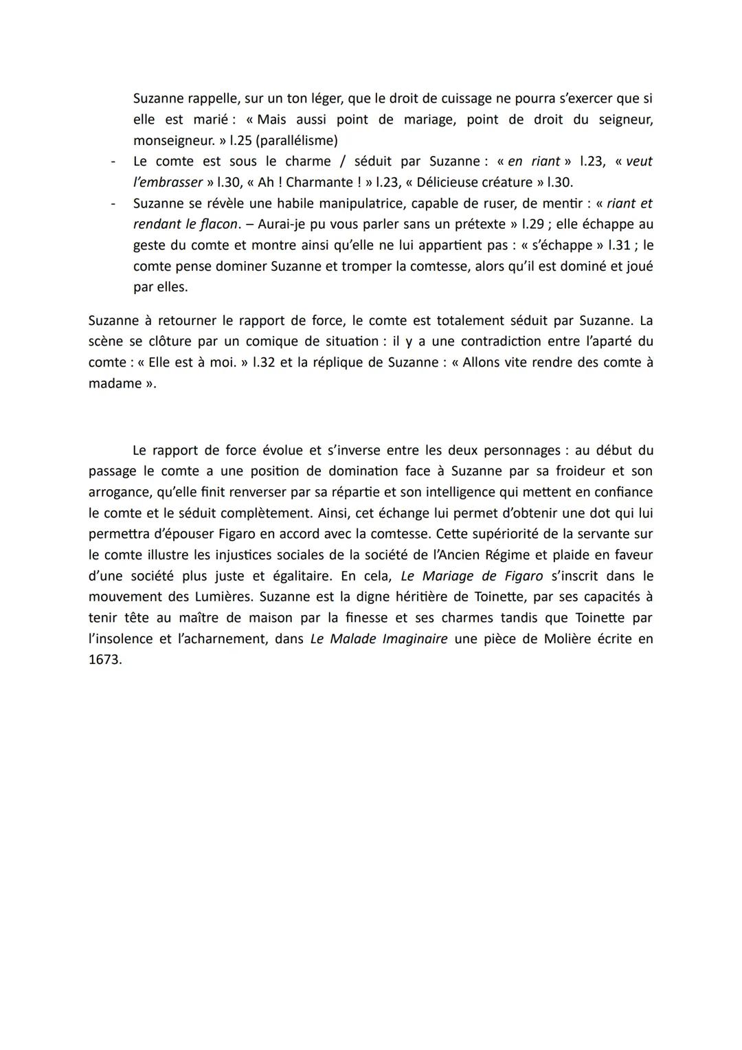 Explication linéaire n°1 pour l'oral du baccalauréat
Scène IX Acte III Le mariage de Figaro ou La Folle Journée, Beaumarchais, 1784
Le Maria