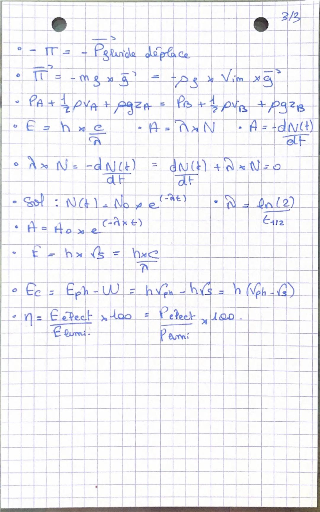 # Formules P.C:
rad
- $0 = \frac{\lambda}{a} - m$ et $\frac{L}{2D_m} = \lambda = 0$
- $S = D_{gr} - D_{pt} = D_2 - D_1$
- $S = R \times \