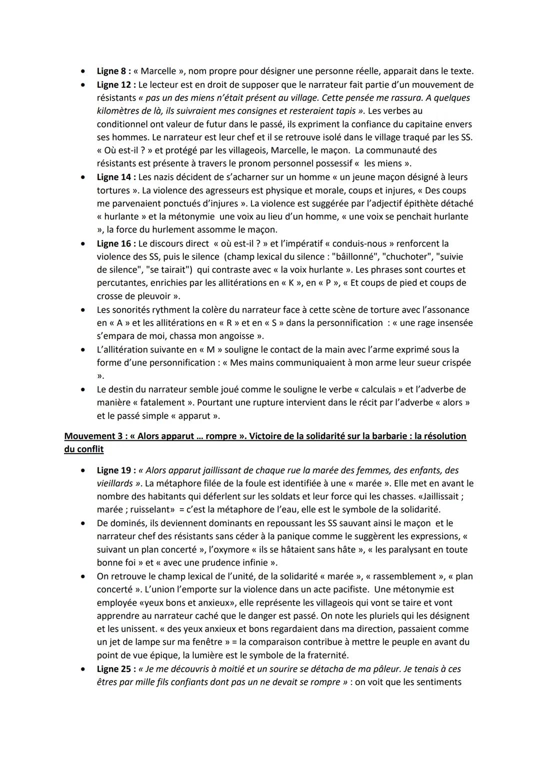 # Analyses linéaires - Feuillets d'Hypnos
René Char, Fragment << 128 >>
- Introduction (accroche et contexte) :
- René Char est un auteur