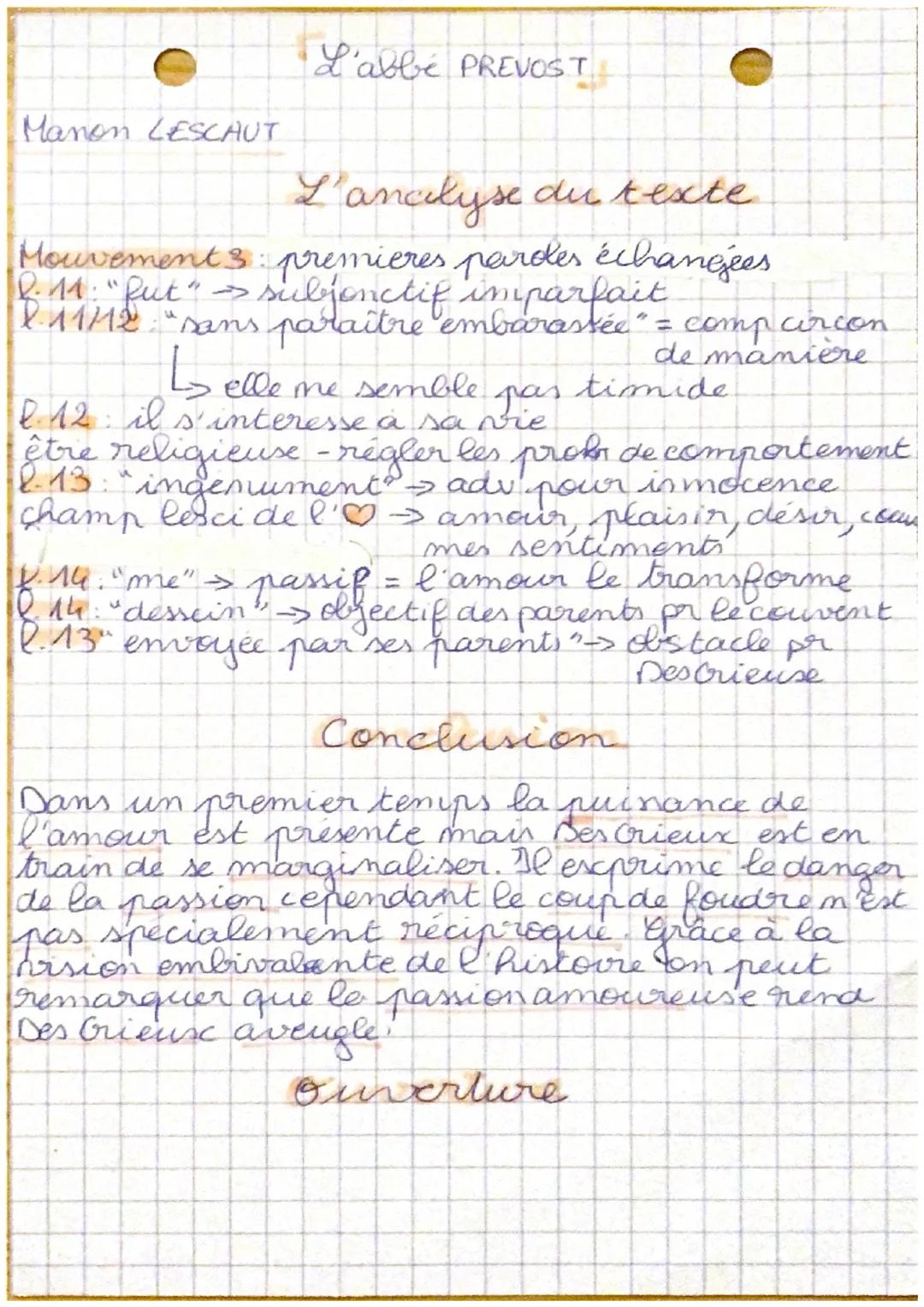 # L'Abbe PREVOST
Manon LESCAUT
introduction
Il est mé en 1697 et est decede en 1763. C'était
un romancier, historien, journaliste, traduc