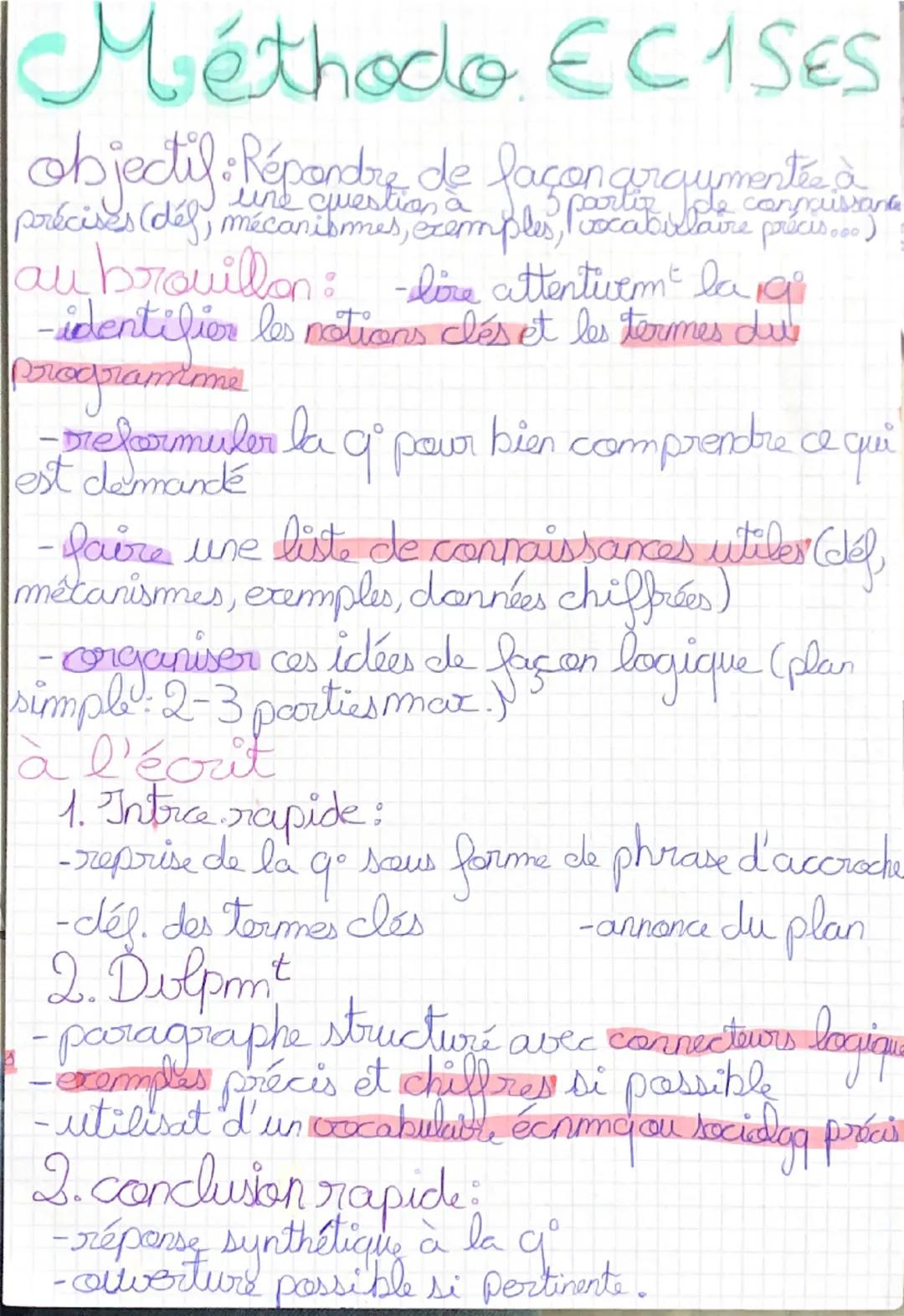 Méthodologie EC1 et EC2