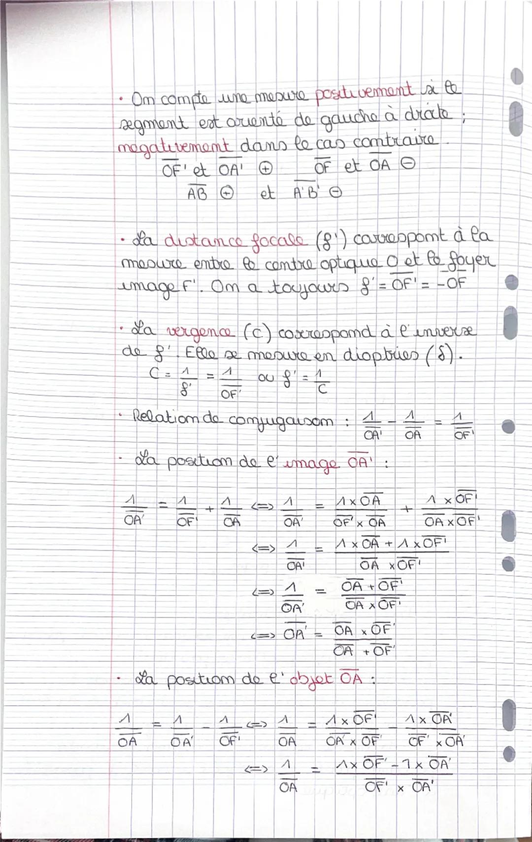 0
Chapitre IV: des centilles minces comvergentes
• La lumière se propage dans un milieu trans-
paremt en ligne drate.
°
•
La vitesse de prop